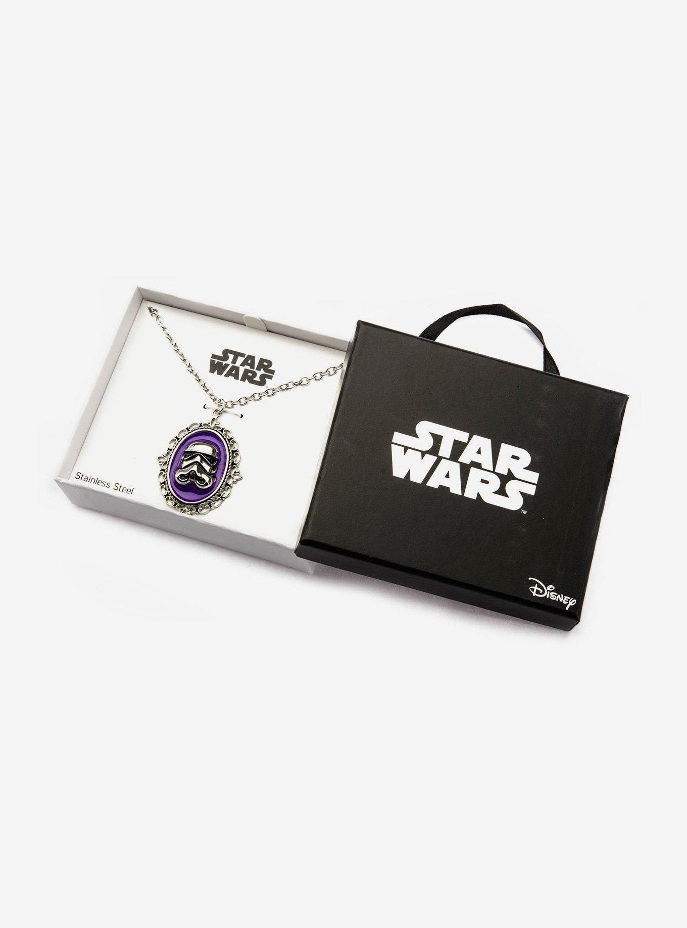 Star Wars Stormtrooper Purple Cameo Pendant Necklace, , alternate