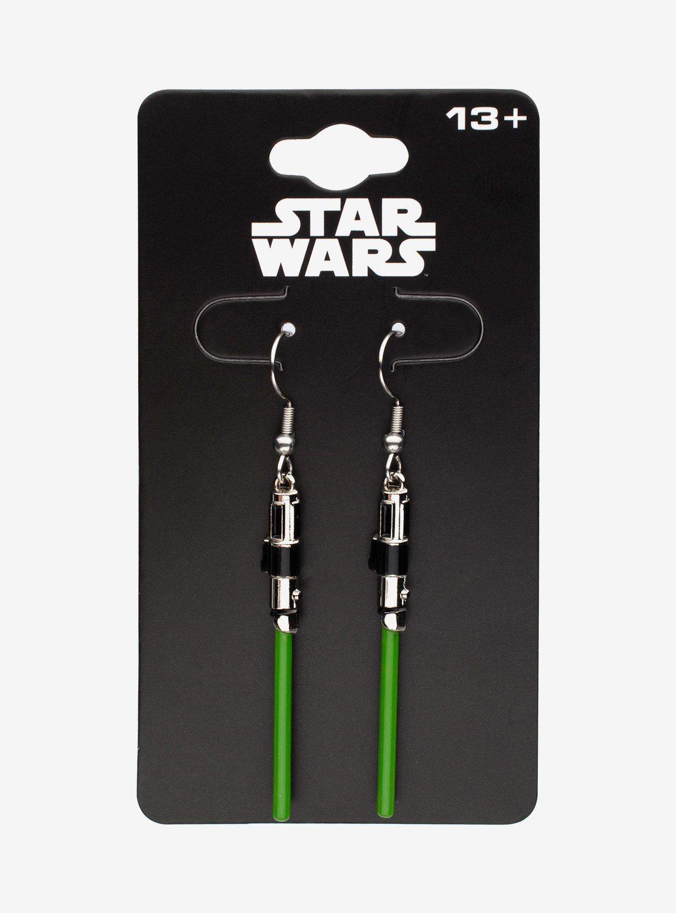 Star Wars Yoda Lightsaber Drop Earrings, , alternate