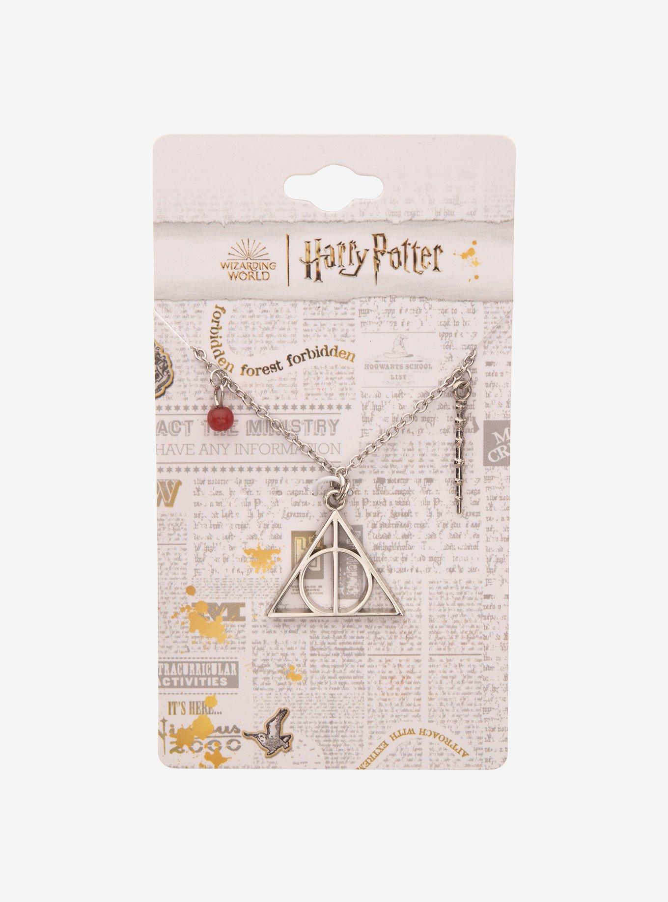 Harry Potter Deathly Hallows Pendant Necklace, , alternate