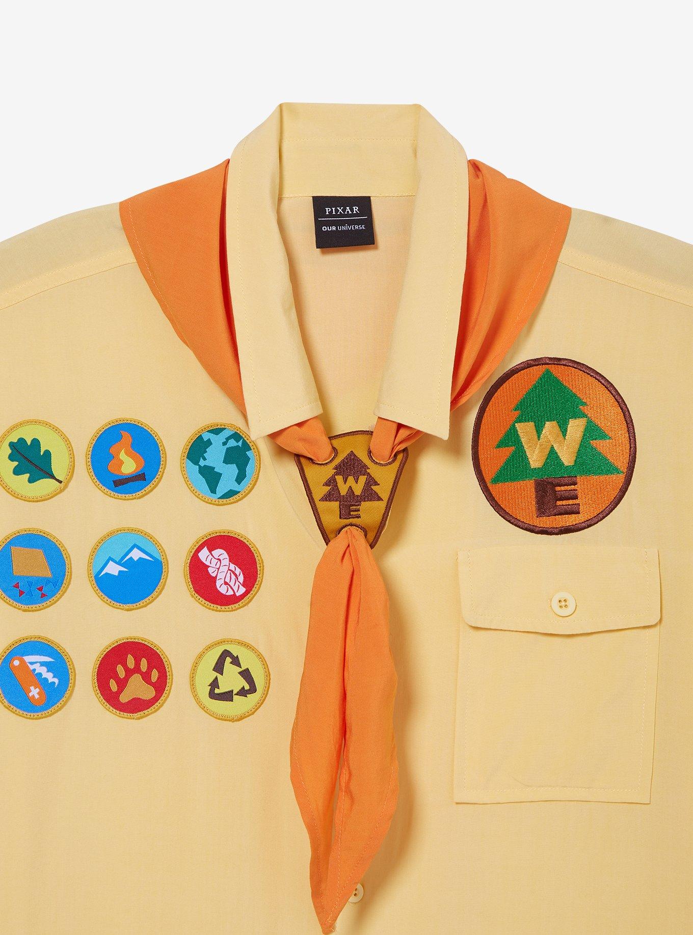 Our Universe Disney Pixar Up Russell Camp Woven Button-Up, MULTI, alternate