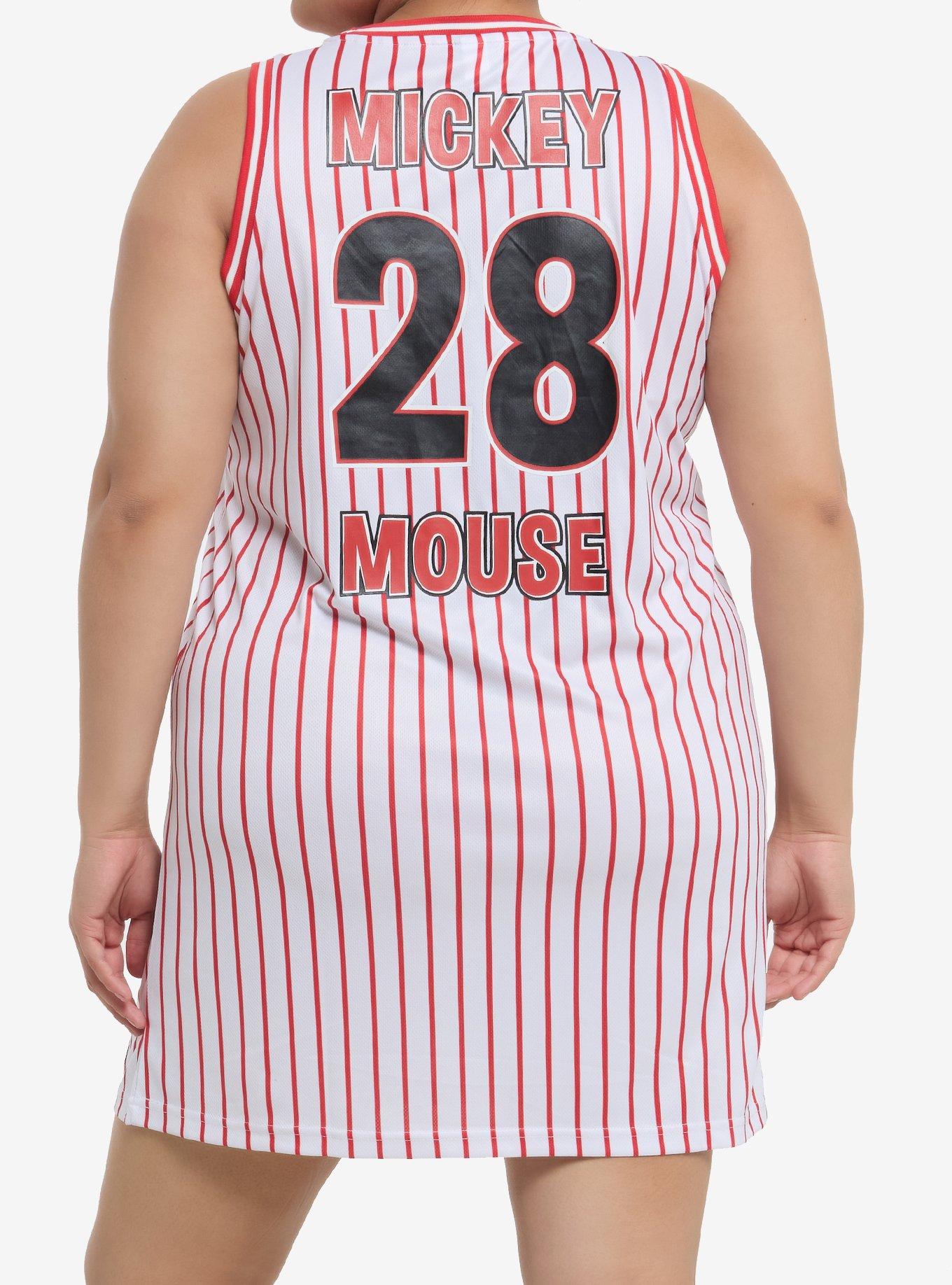 Her Universe Disney Mickey Mouse Basketball Jersey Dress Plus Size, , hi-res