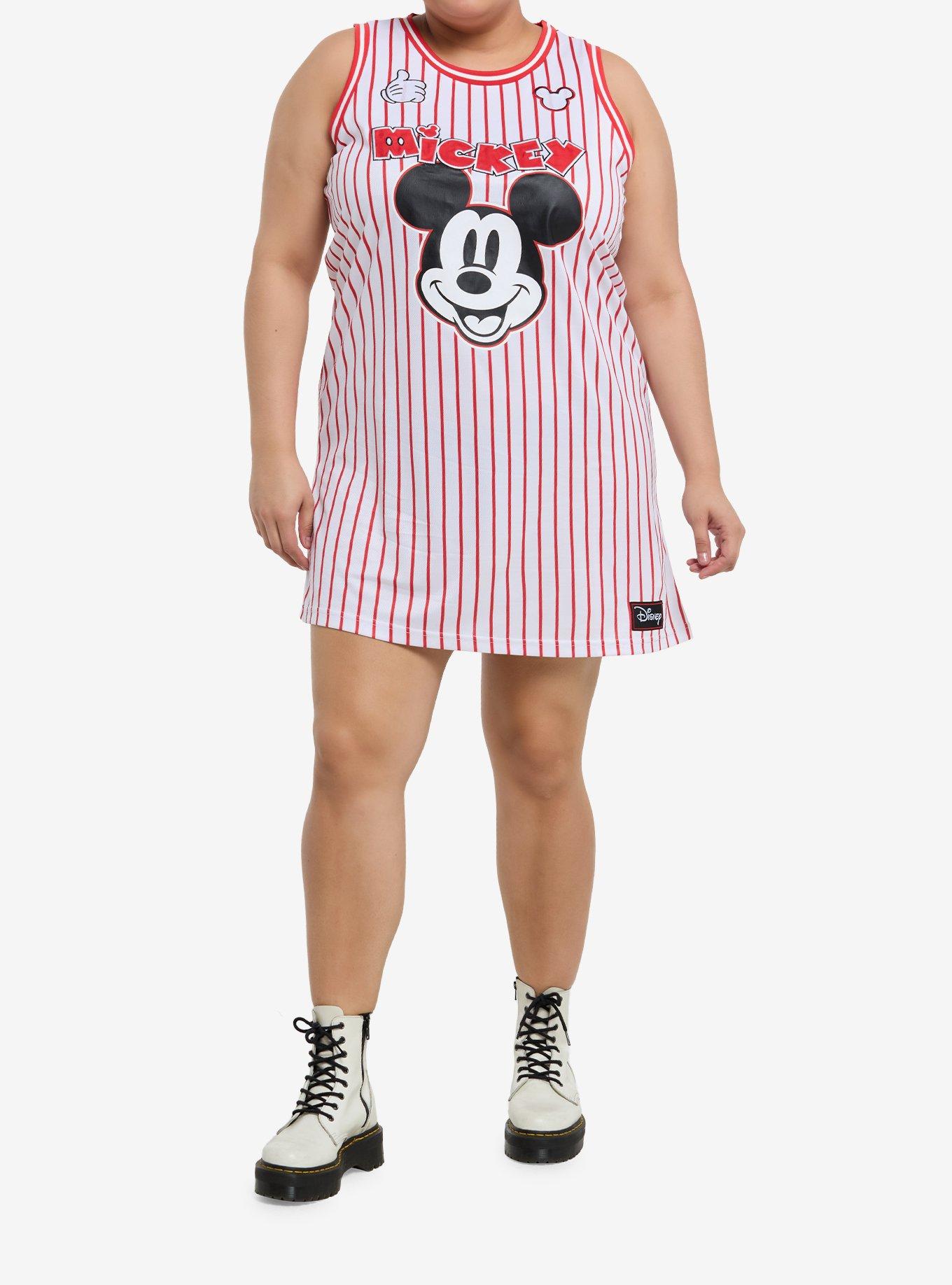 Her Universe Disney Mickey Mouse Basketball Jersey Dress Plus Size, MULTI, alternate