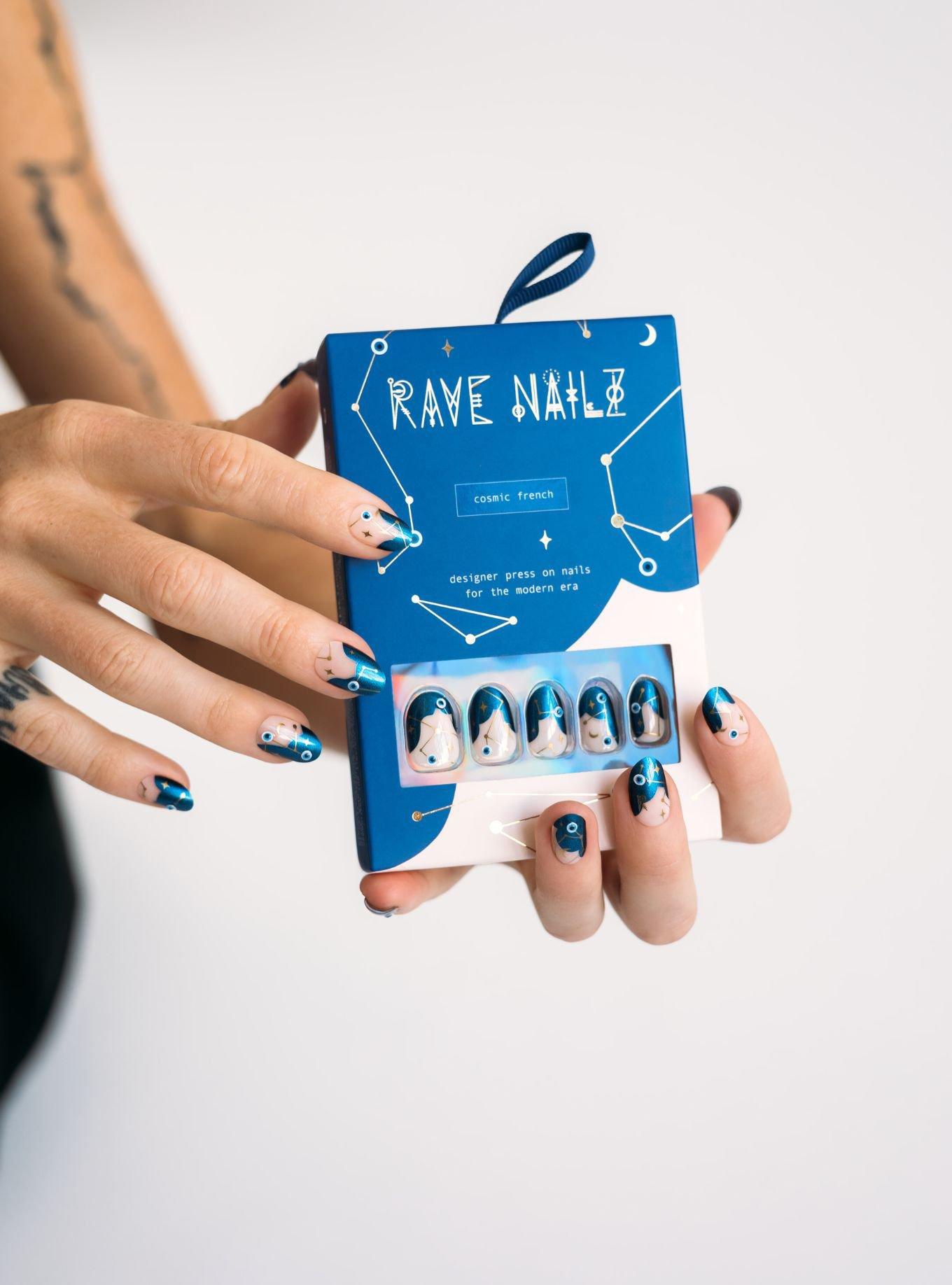 Rave Nailz Cosmic French Nailz, , alternate