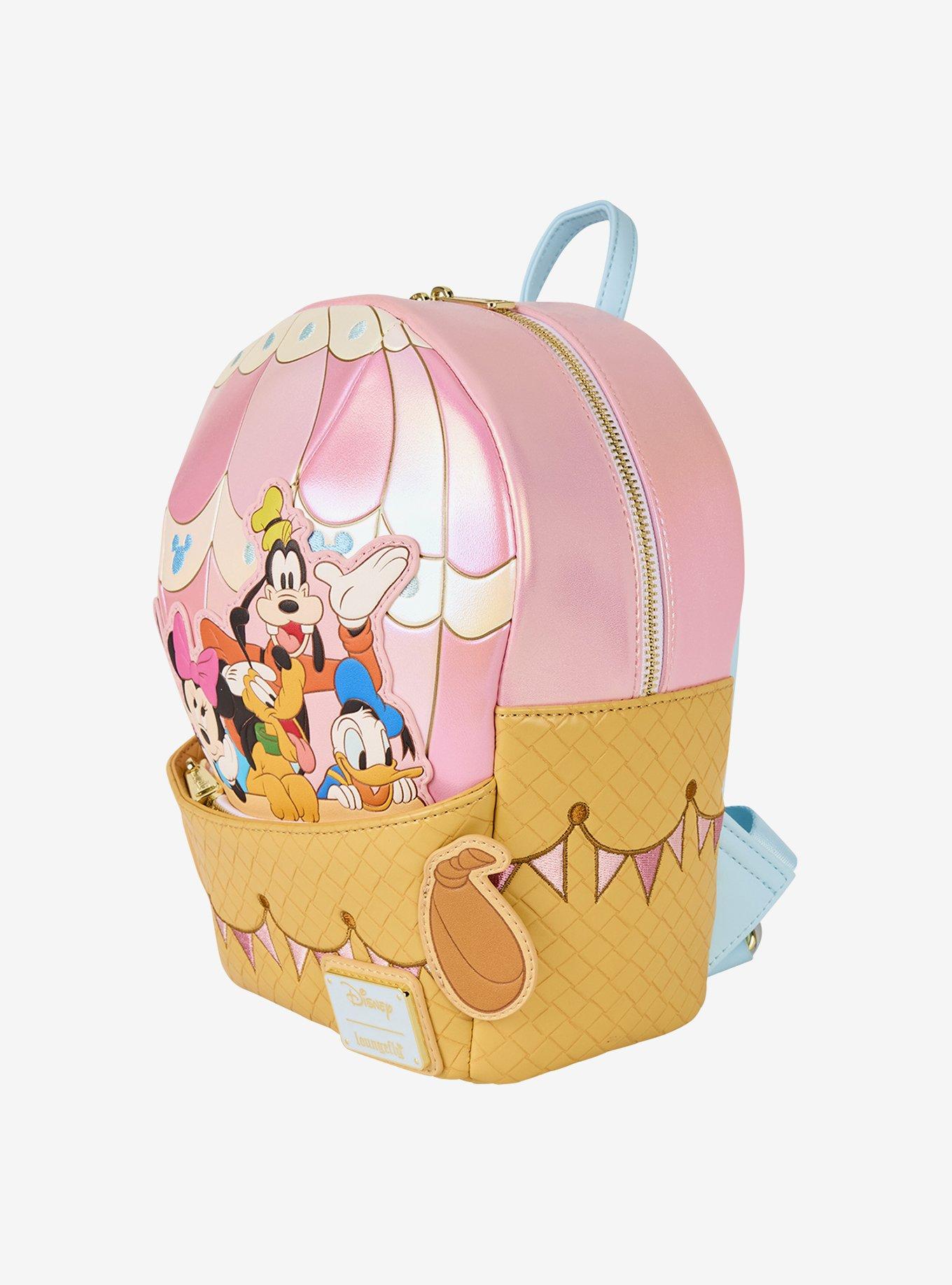Loungefly Disney Mickey & Friends Hot Air Balloon Figural Mini Backpack, , alternate