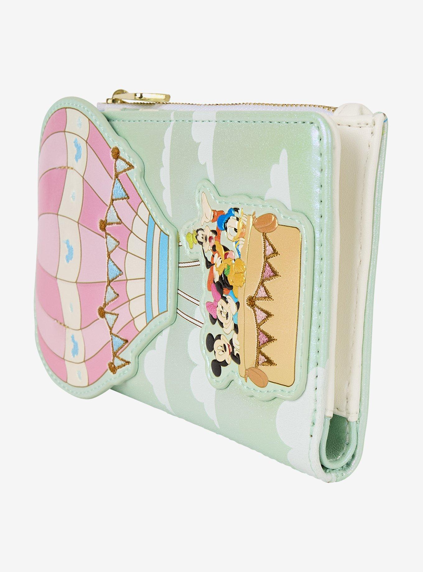 Loungefly Disney Mickey Mouse & Friends Hot Air Balloon Snap Wallet, , alternate