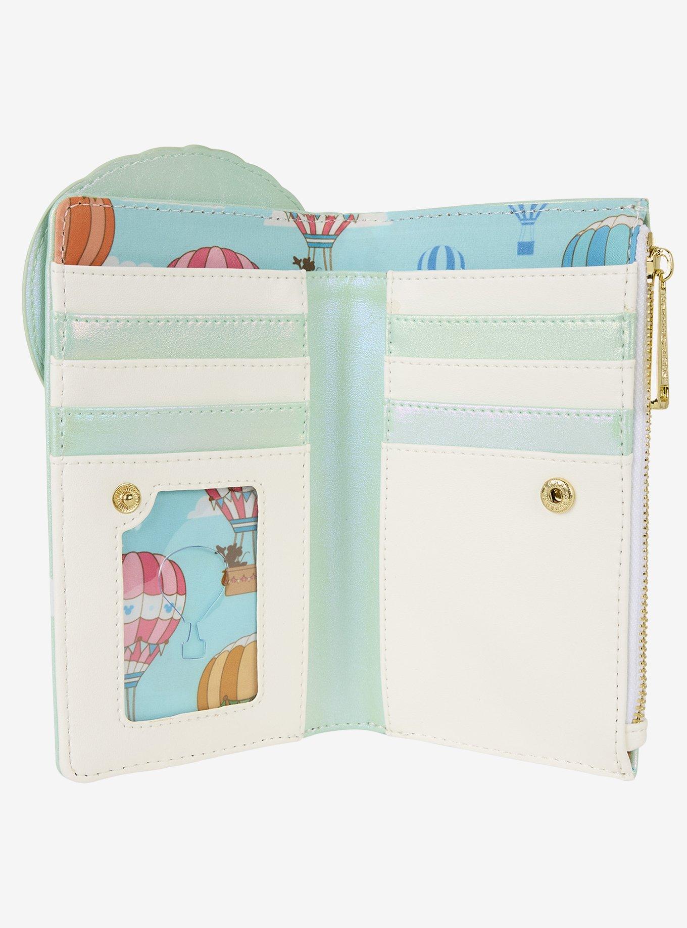 Loungefly Disney Mickey Mouse & Friends Hot Air Balloon Snap Wallet, , alternate