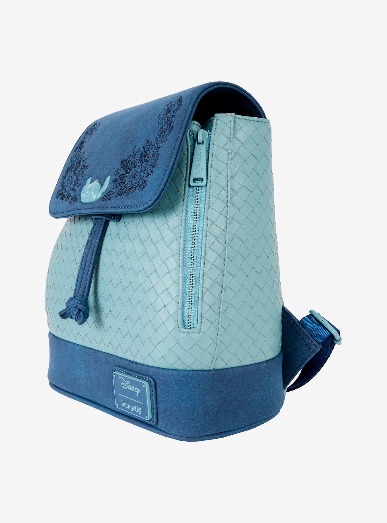 Loungefly Disney Lilo & Stitch Floral Embroidered Mini Backpack, , alternate