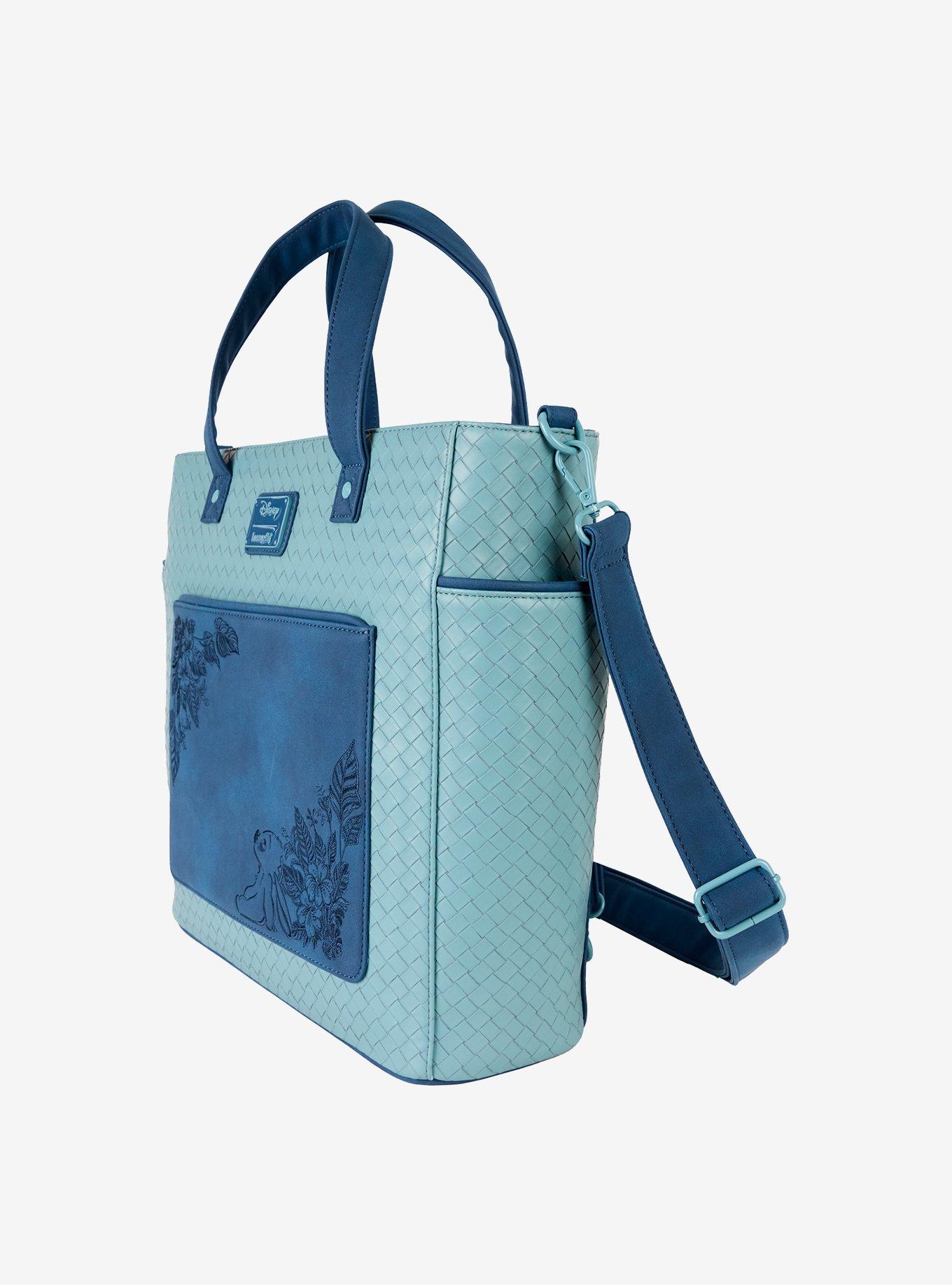 Loungefly Disney Lilo & Stitch Floral Stitch Convertible Tote Bag, , alternate