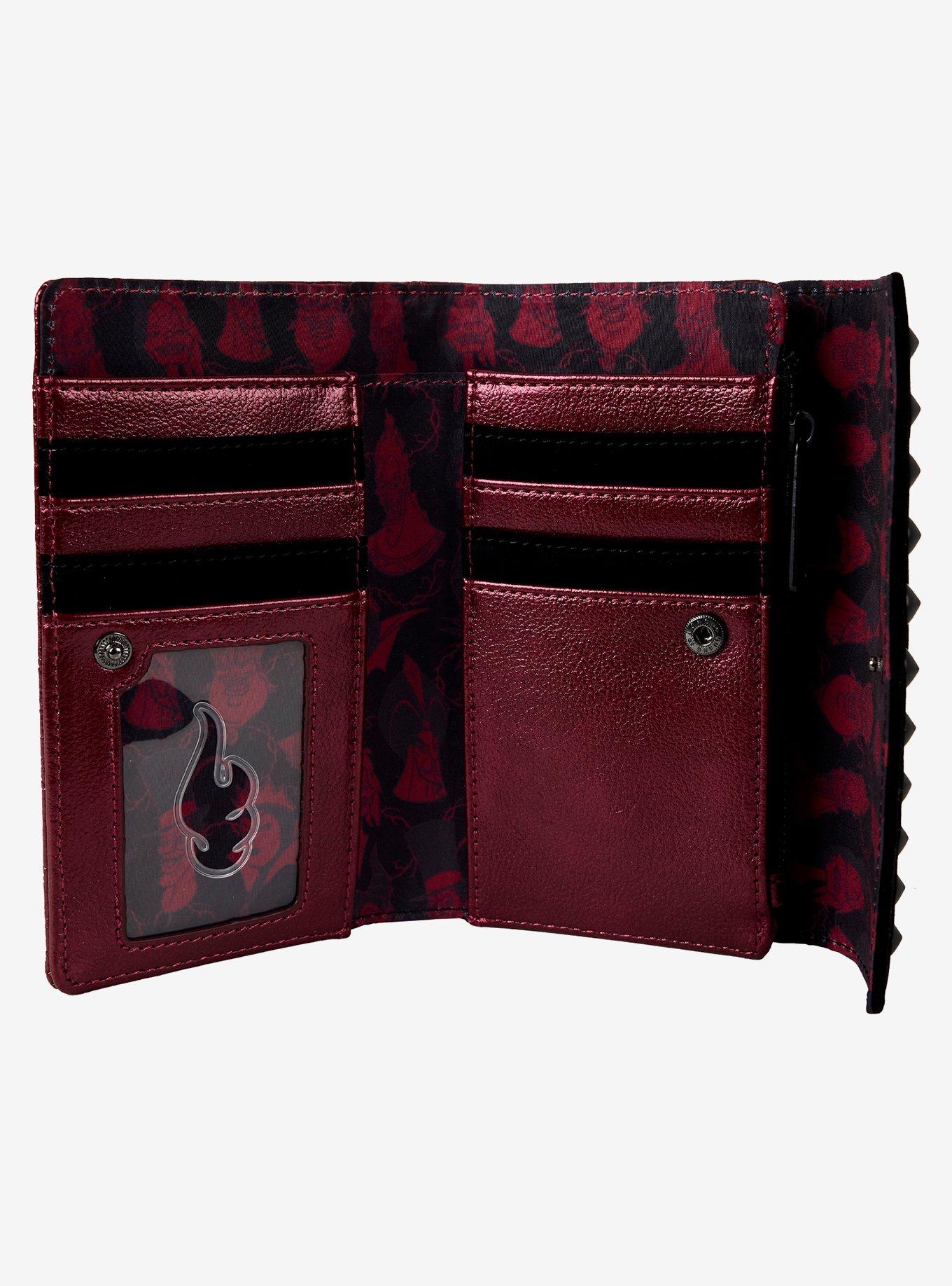 Loungefly Disney Villains Studded Wallet, , alternate