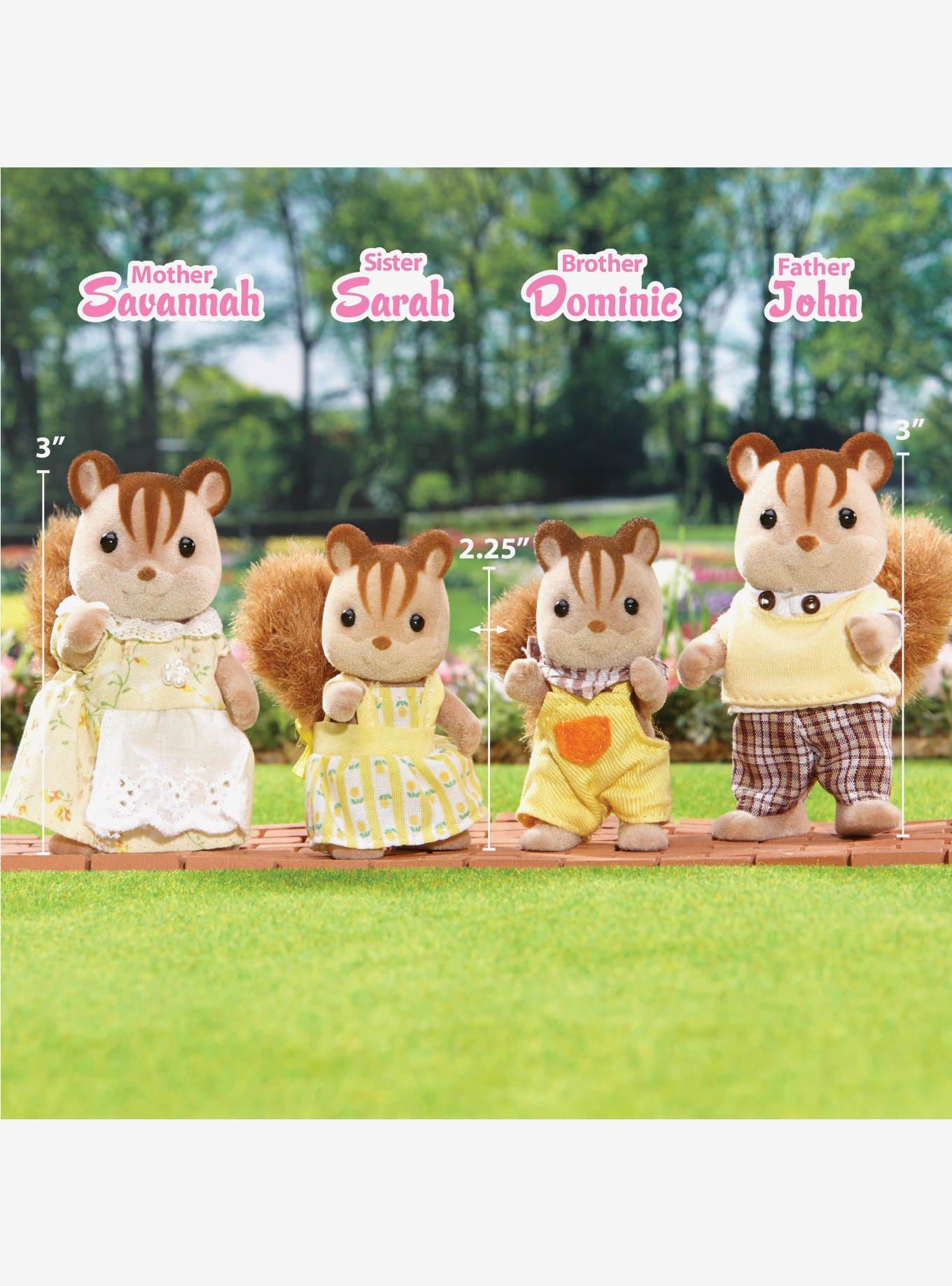 Calico Critters Walnut Squirrel Family Figure Set, , hi-res