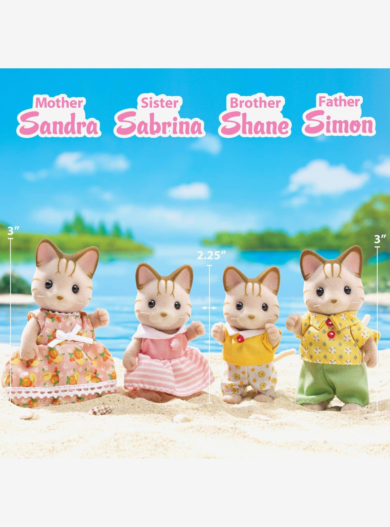 Calico Critters Sandy Cat Family Figure Set, , hi-res