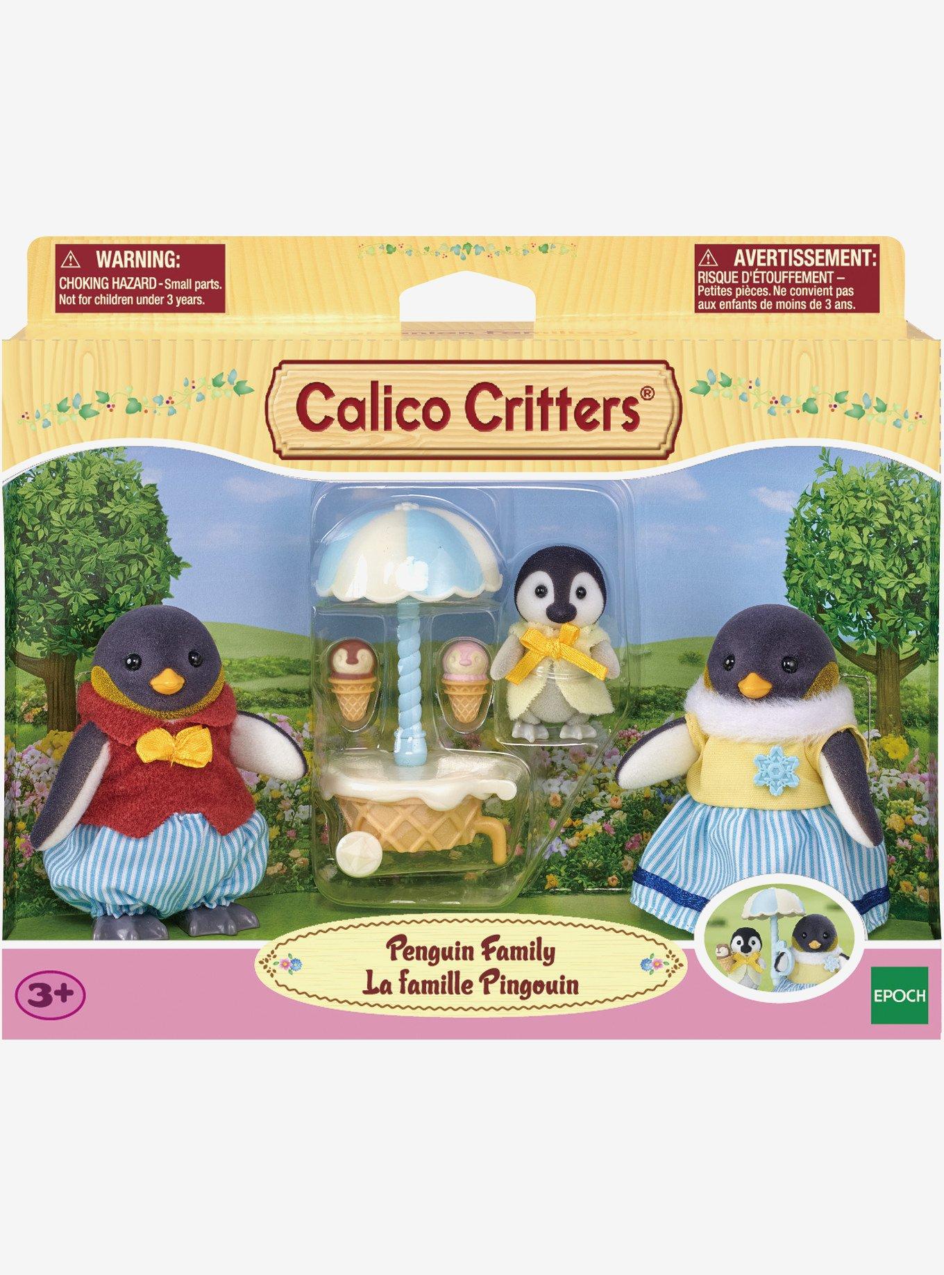 Calico Critters Penguin Family Figure Set, , hi-res