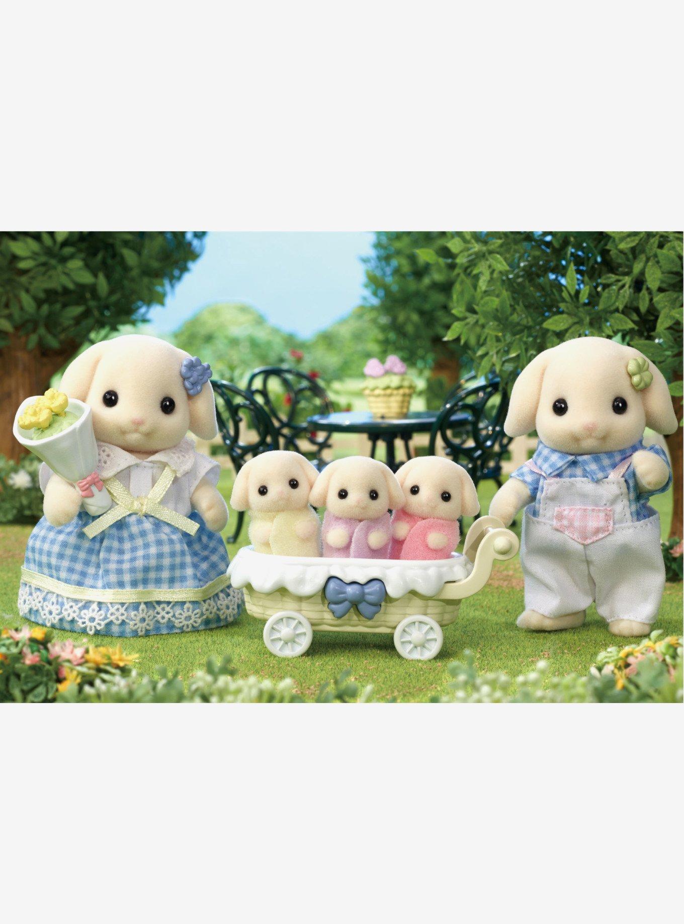 Calico Critters Flora Rabbit Family Figure Set, , hi-res