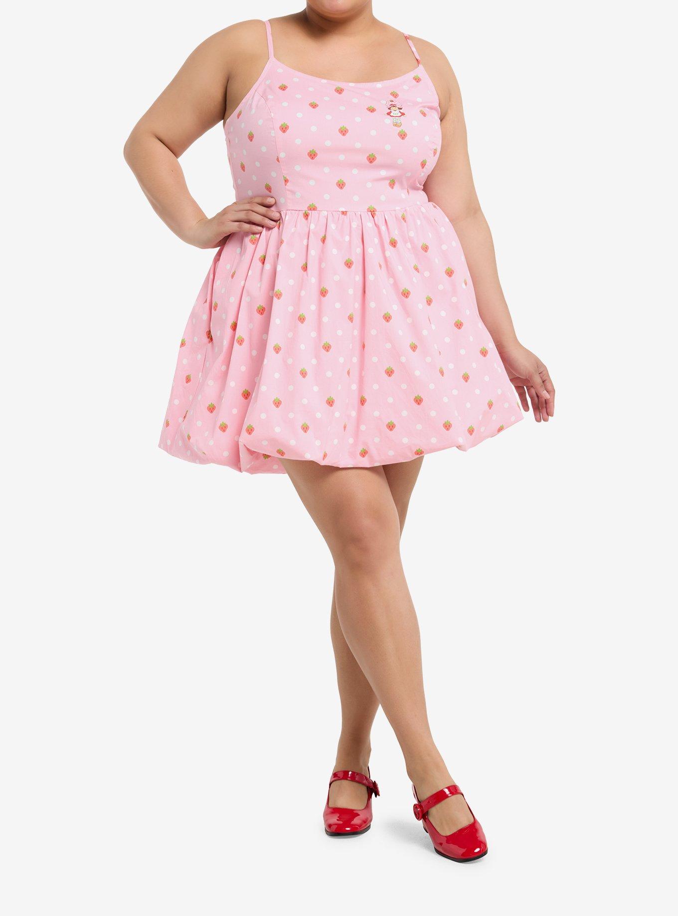 Strawberry Shortcake Cami Bubble Dress Plus Size, , hi-res