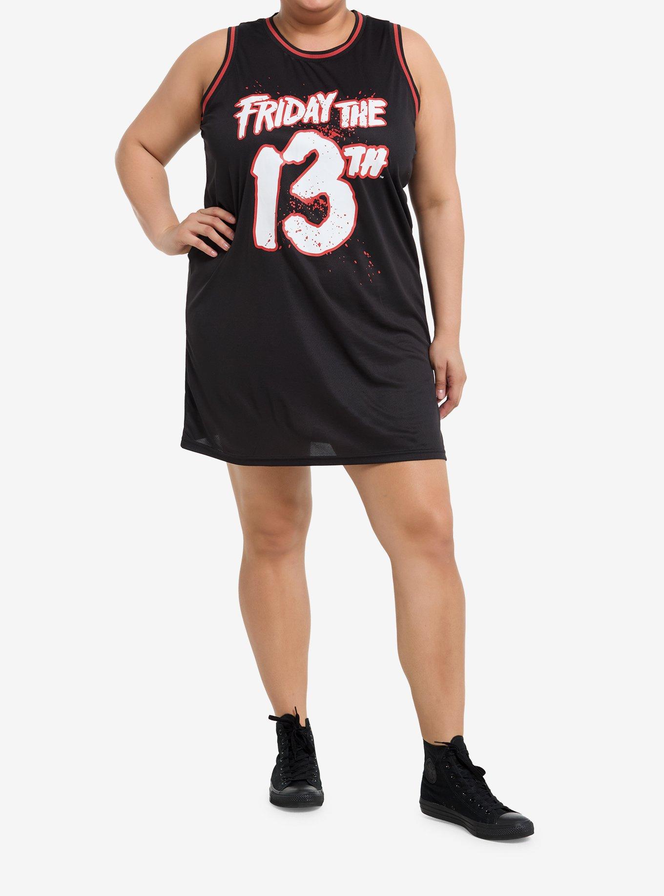 Friday The 13th Jersey Dress Plus Size, MULTI, alternate
