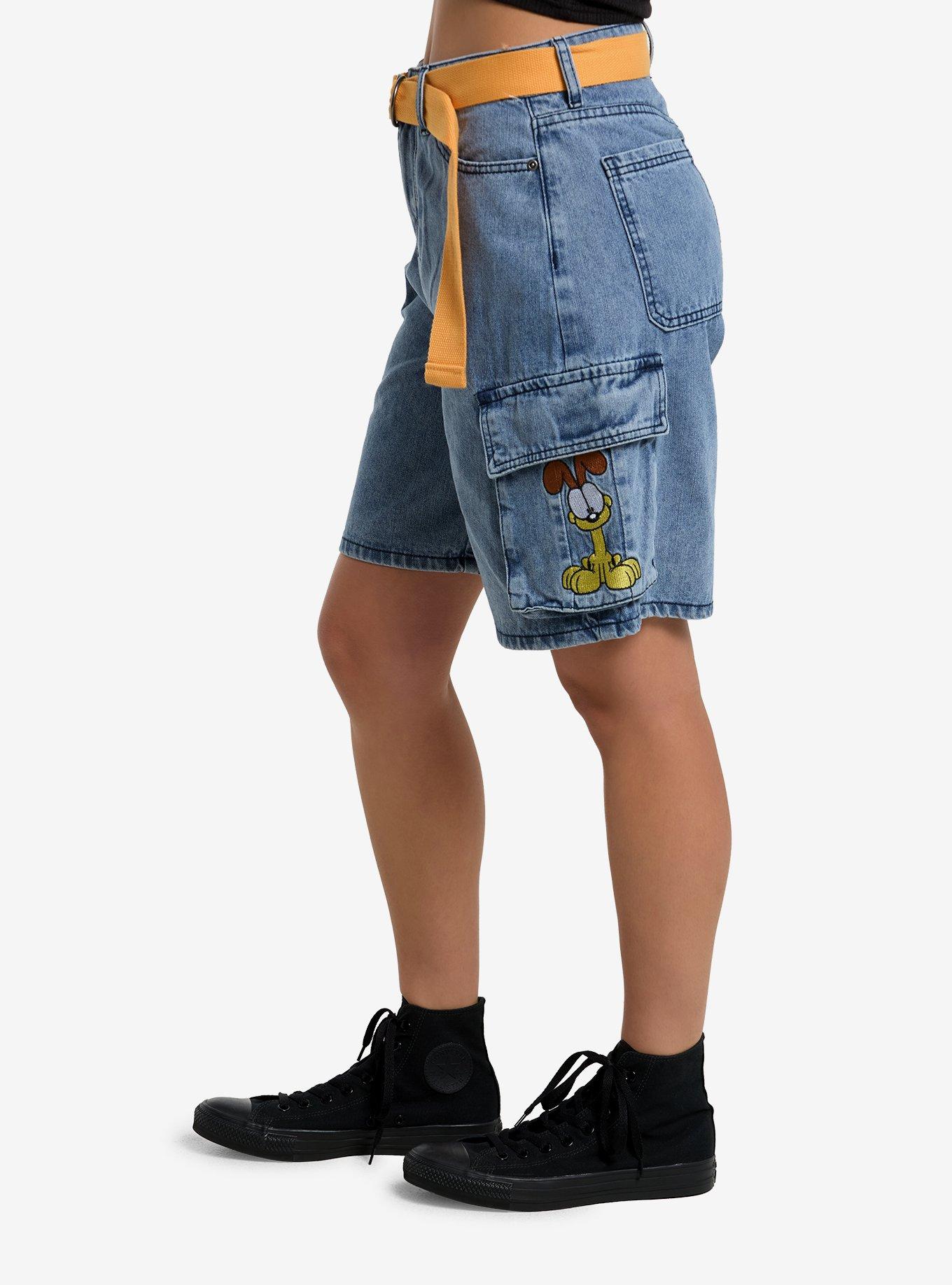 Garfield & Odie Denim Cargo Shorts, MULTI, alternate