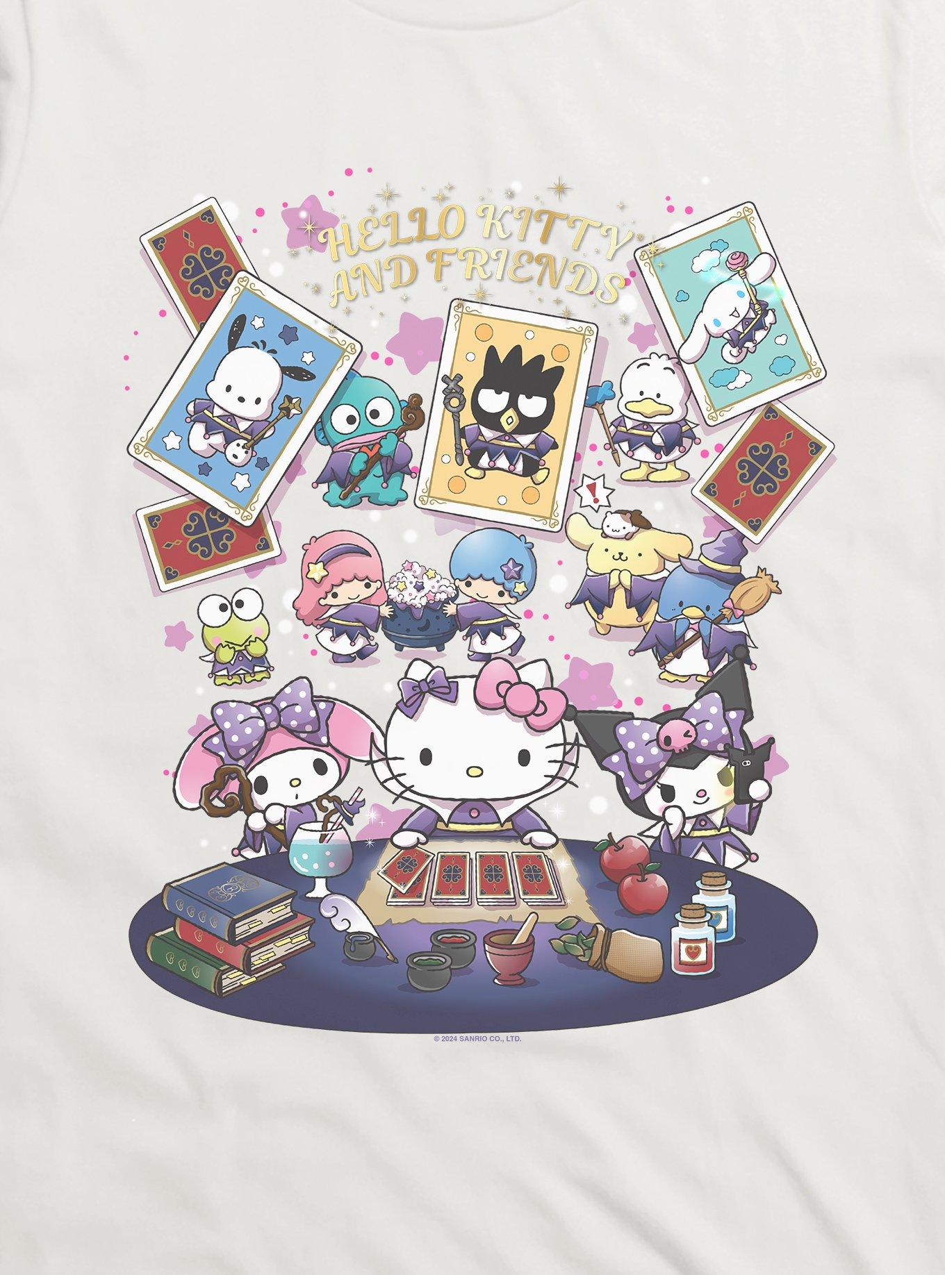 Hello Kitty And Friends Tarot Cards Reading T-Shirt, WHITE, alternate