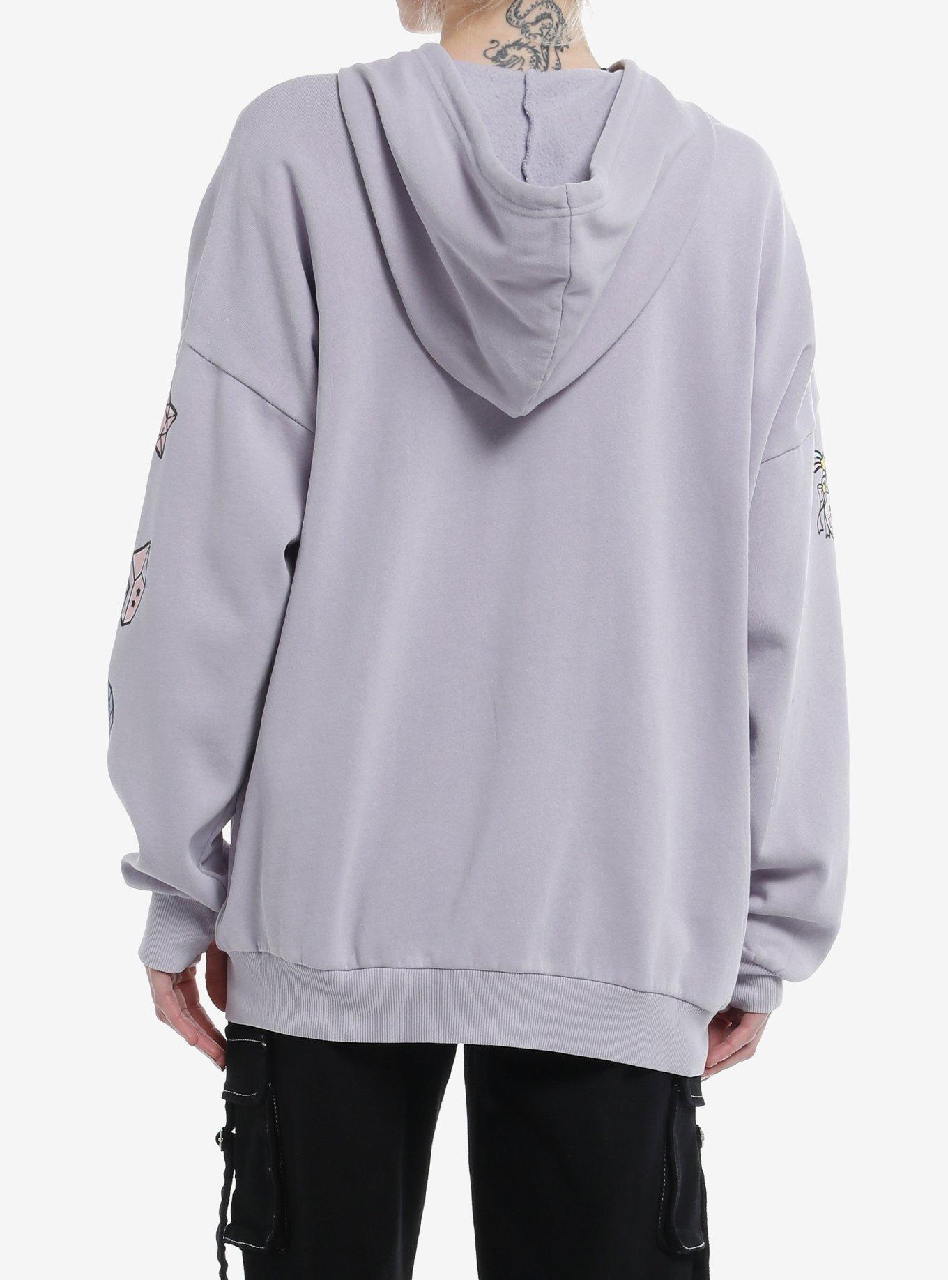 Magical Twin Comets Girls Oversized Hoodie Hot Topic Exclusive, MULTI, alternate