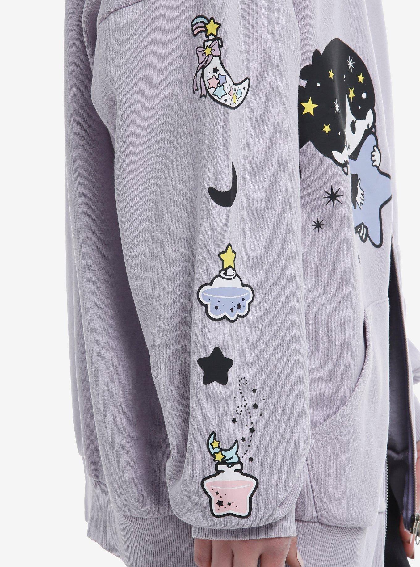 Magical Twin Comets Girls Oversized Hoodie Hot Topic Exclusive, MULTI, alternate