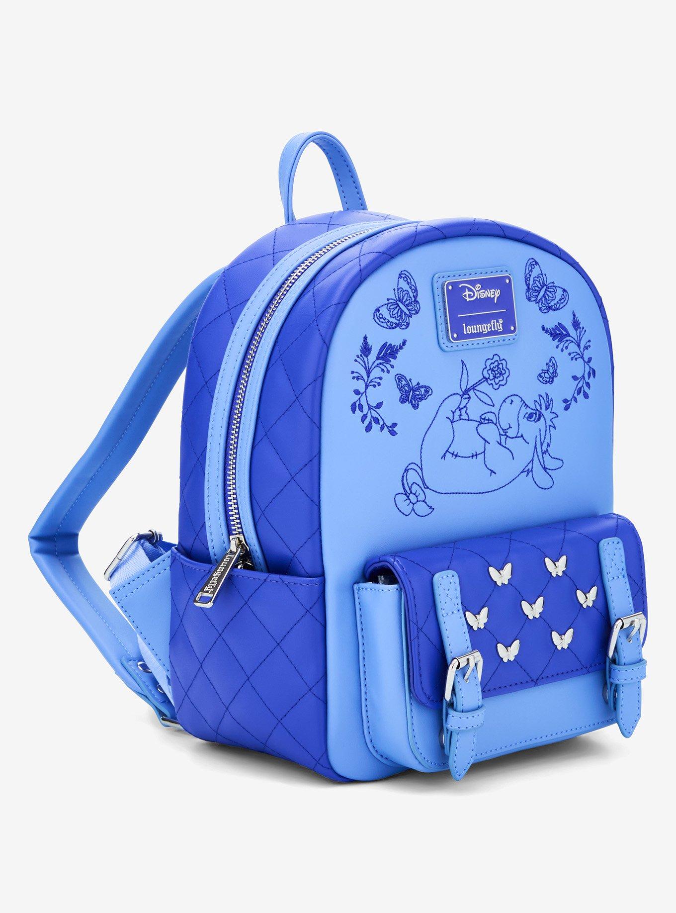 Loungefly Disney Winnie the Pooh Eeyore Embroidered Floral Mini Backpack, , hi-res