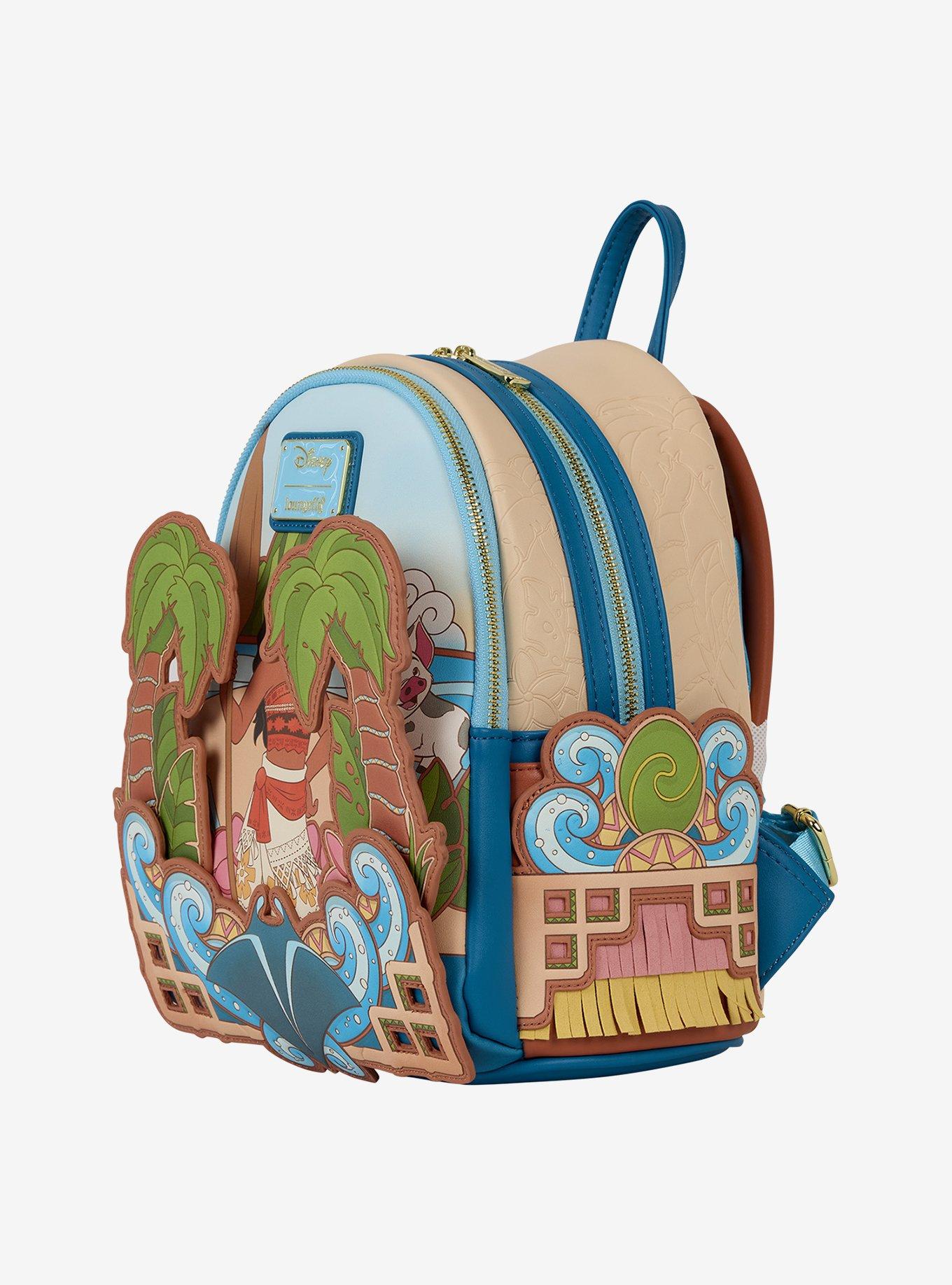 Loungefly Disney Moana Beach Scene Moving Mini Backpack, , alternate