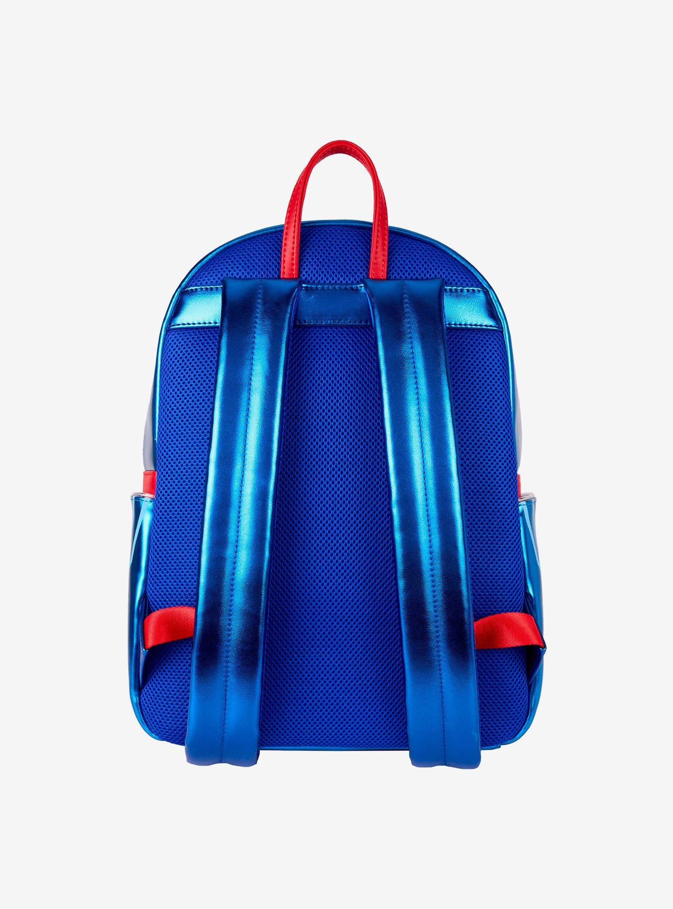 Loungefly DC Comics Superman Metallic Superman Symbol Light-Up Backpack, , hi-res