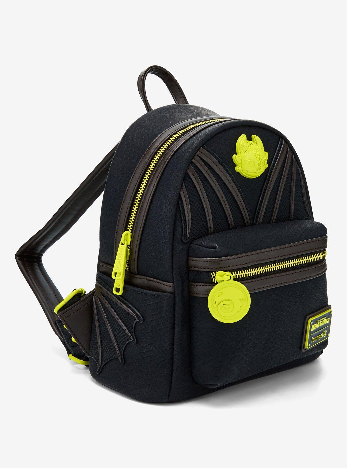 Loungefly DreamWorks How To Train Your Dragon Toothless Neon Mini Backpack, , hi-res