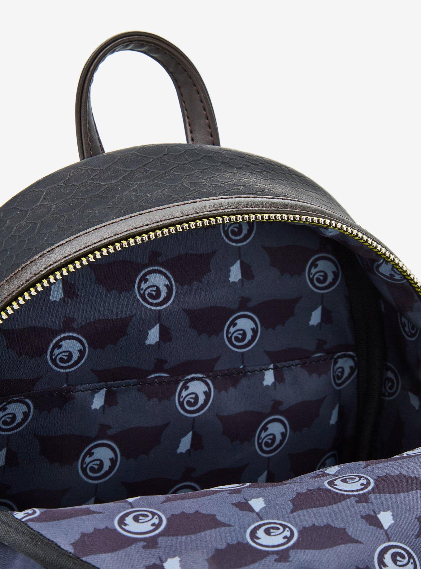 Loungefly DreamWorks How To Train Your Dragon Toothless Neon Mini Backpack, , alternate