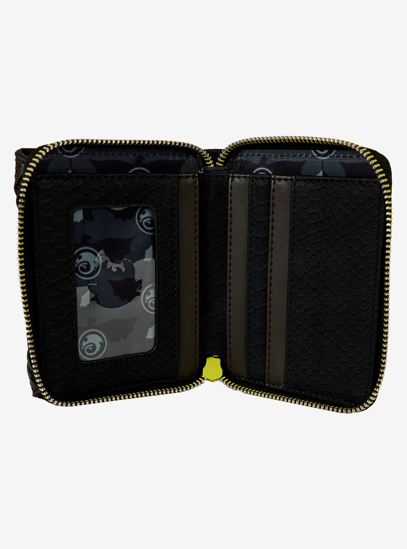 Loungefly DreamWorks How To Train Your Dragon Toothless Neon Wallet, , alternate