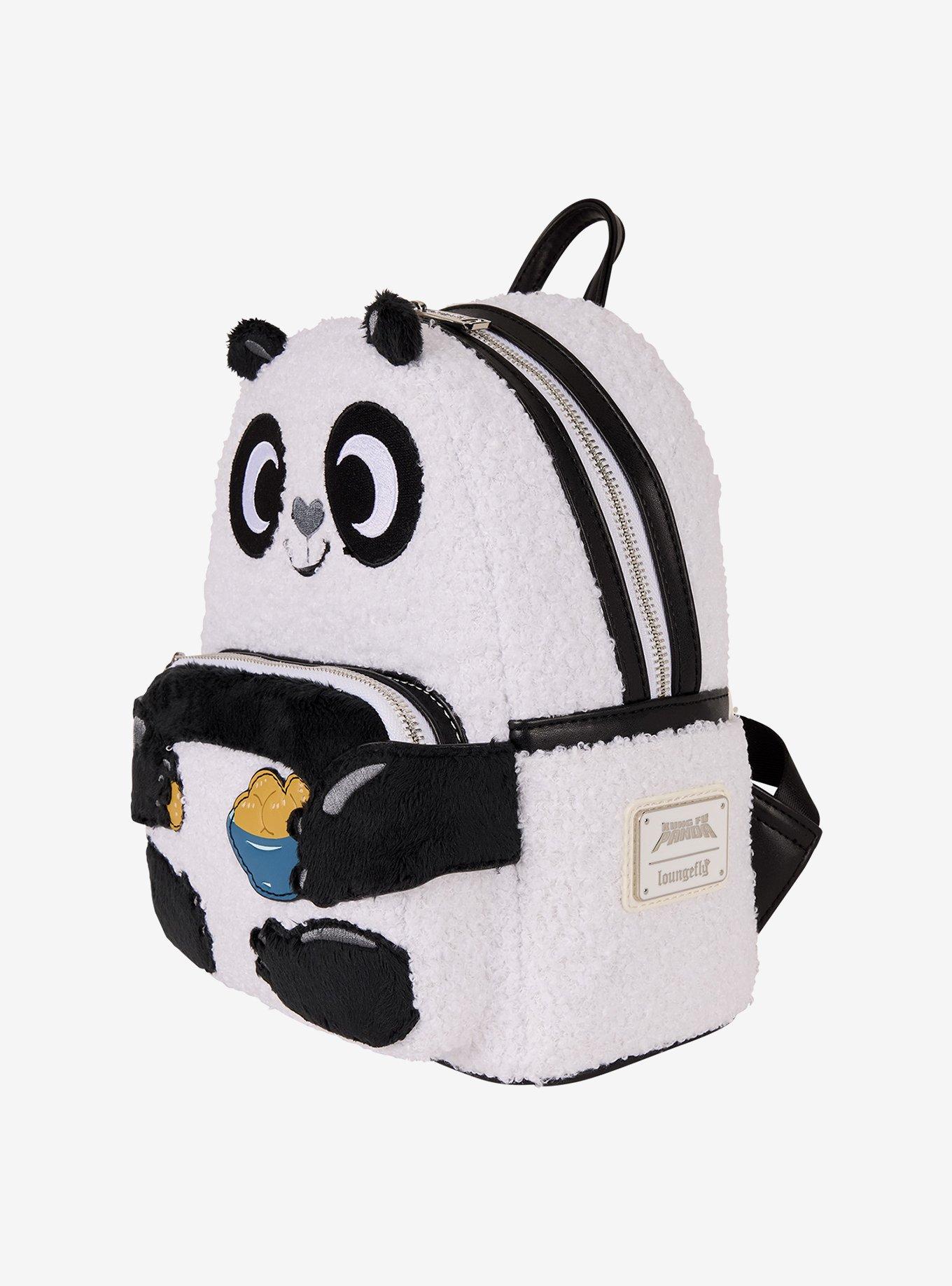 Loungefly DreamWorks Kung Fu Panda Plush Po Figural Mini Backpack, , alternate