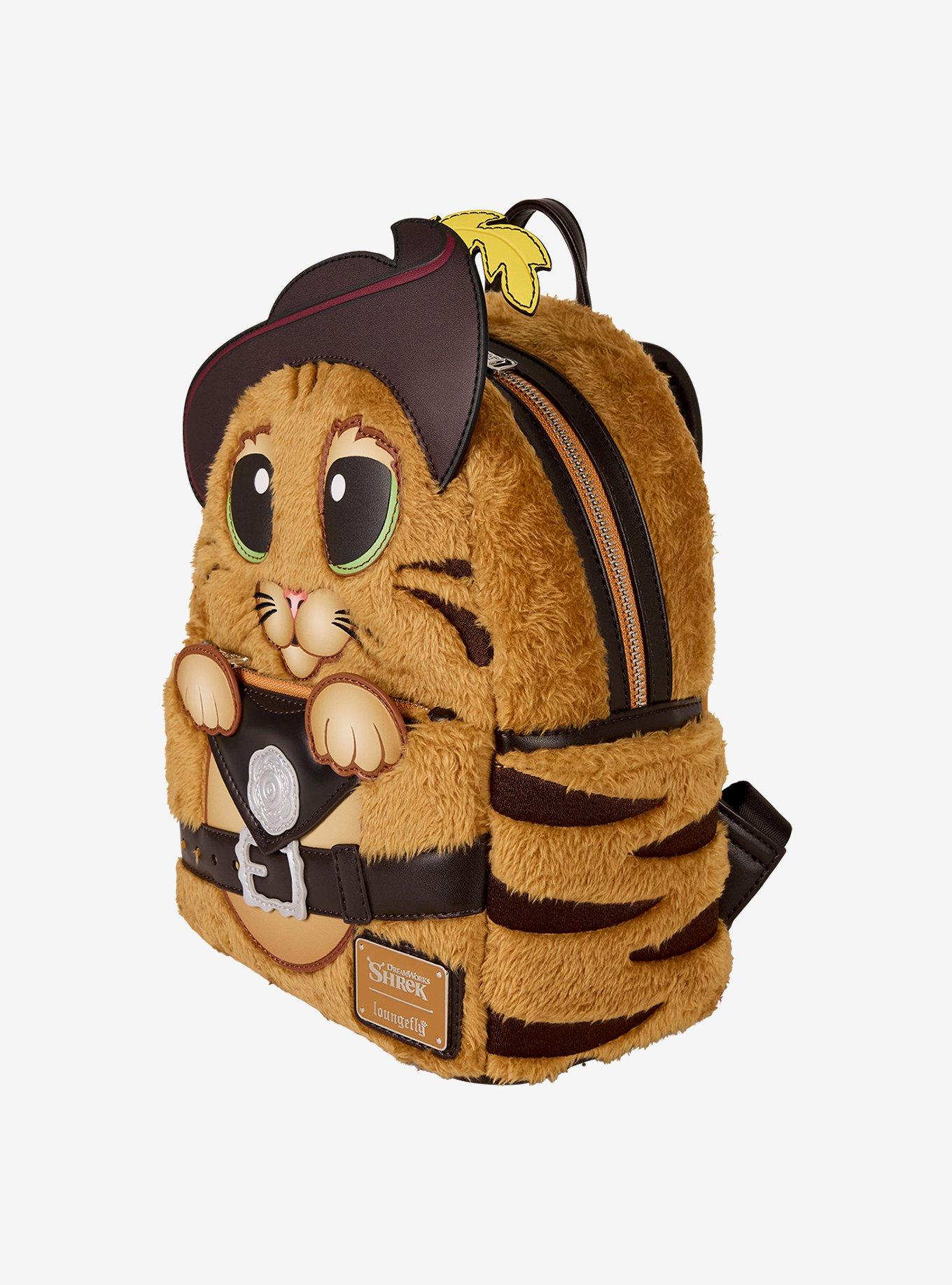 Loungefly DreamWorks Shrek Puss in Boots Plush Figural Mini Backpack