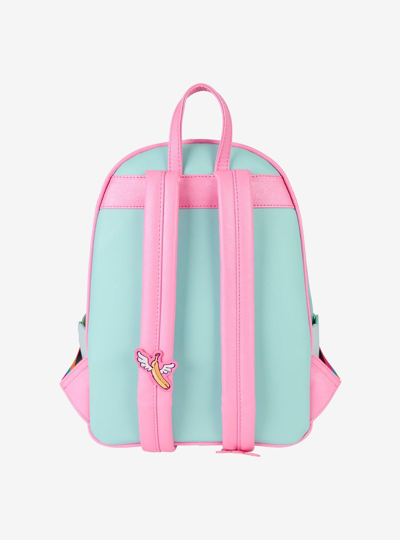 Loungefly Minions Fluffy Unicorn Rainbow Mini Backpack, , alternate