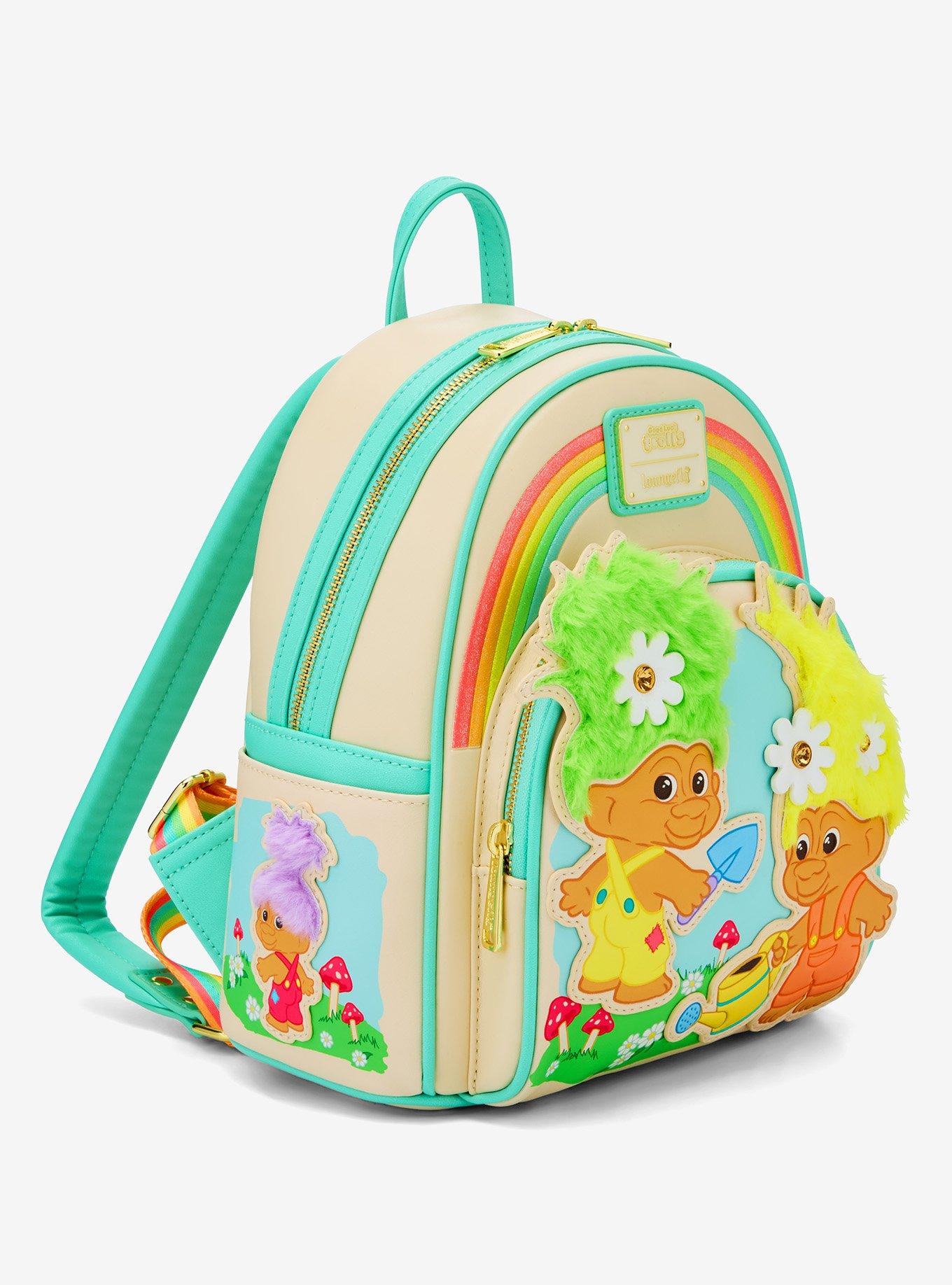 Loungefly Good Luck Trolls Rainbow Trolls Mini Backpack, , alternate