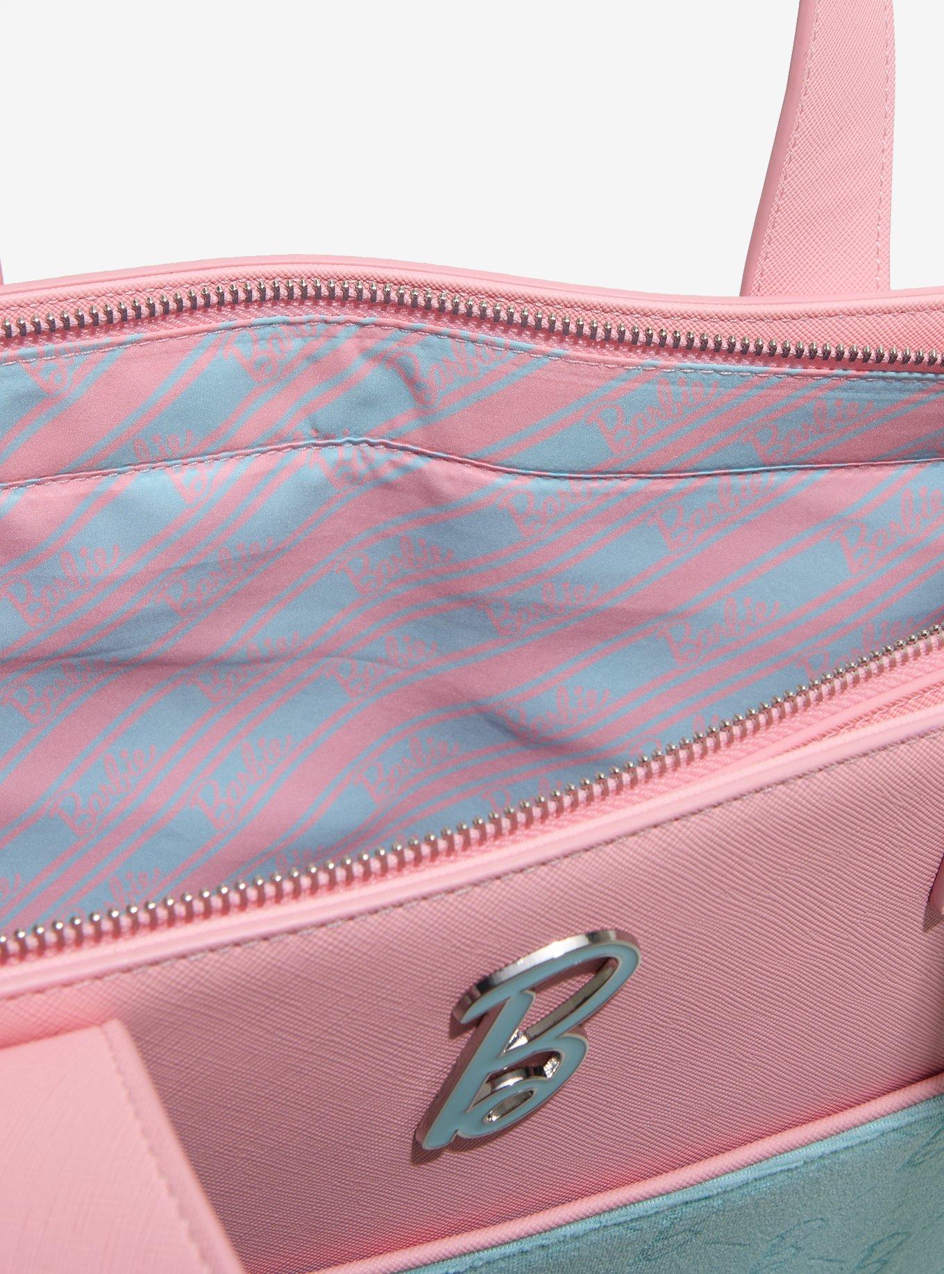 Loungefly Barbie Pastel Color Block Convertible Tote Bag, , alternate
