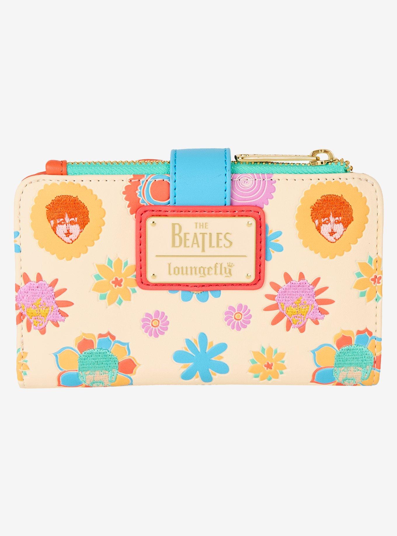 Loungefly The Beatles All You Need Is Love Floral Wallet, , hi-res