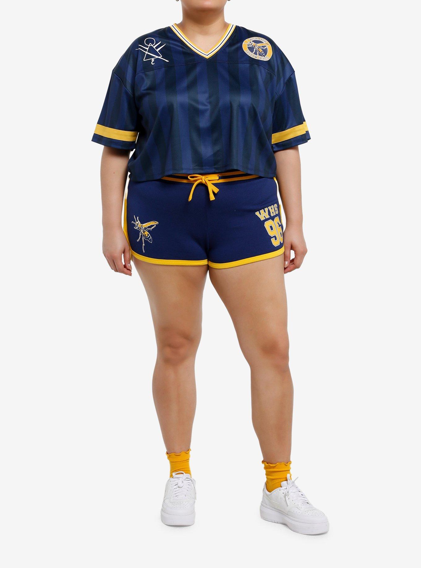 Yellowjackets Soccer Team Crop Jersey Plus Size, , hi-res