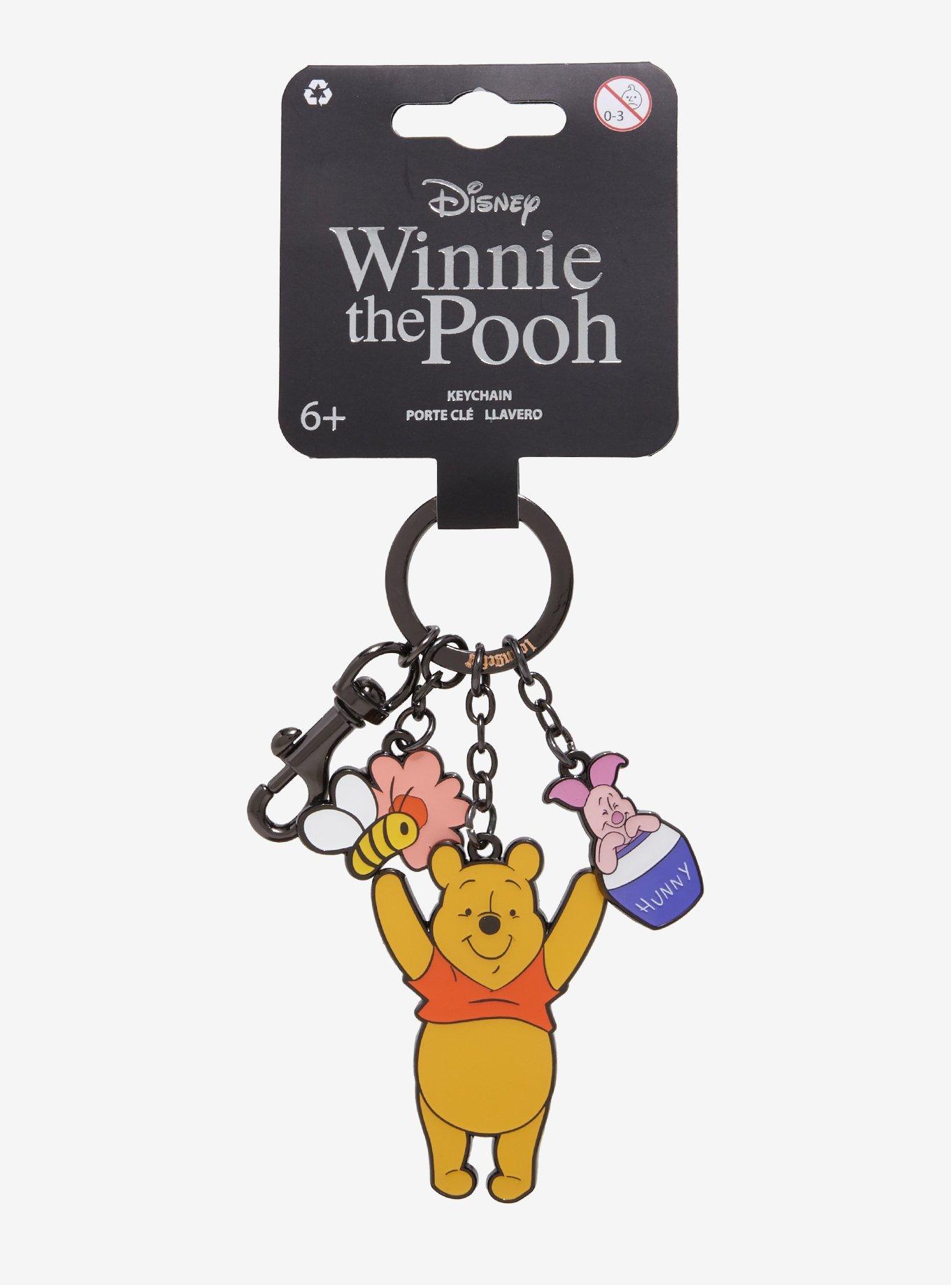 Loungefly Disney Winnie the Pooh Piglet & Pooh Bear Multi Charm Keycharm &mdash; BoxLunch Exclusive, , alternate