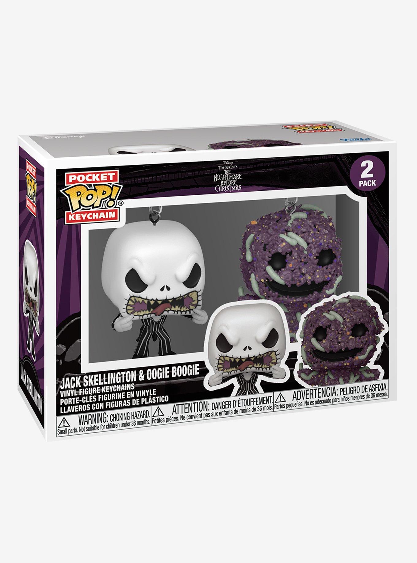 Funko Pocket Pop! Disney The Nightmare Before Christmas Jack Skellington & Oogie Boogie Keychain Set, , hi-res