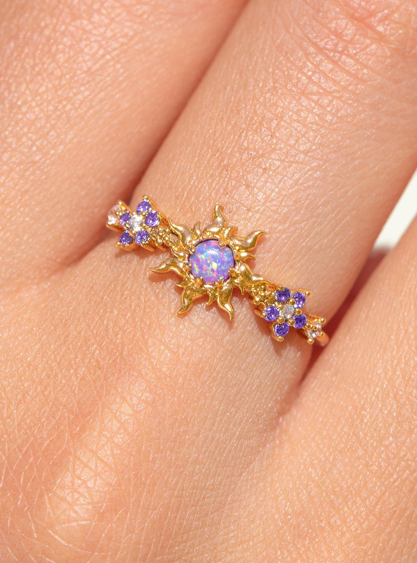 Disney X Girls Crew Tangled Corona's Crest Sun Ring, MULTI, alternate