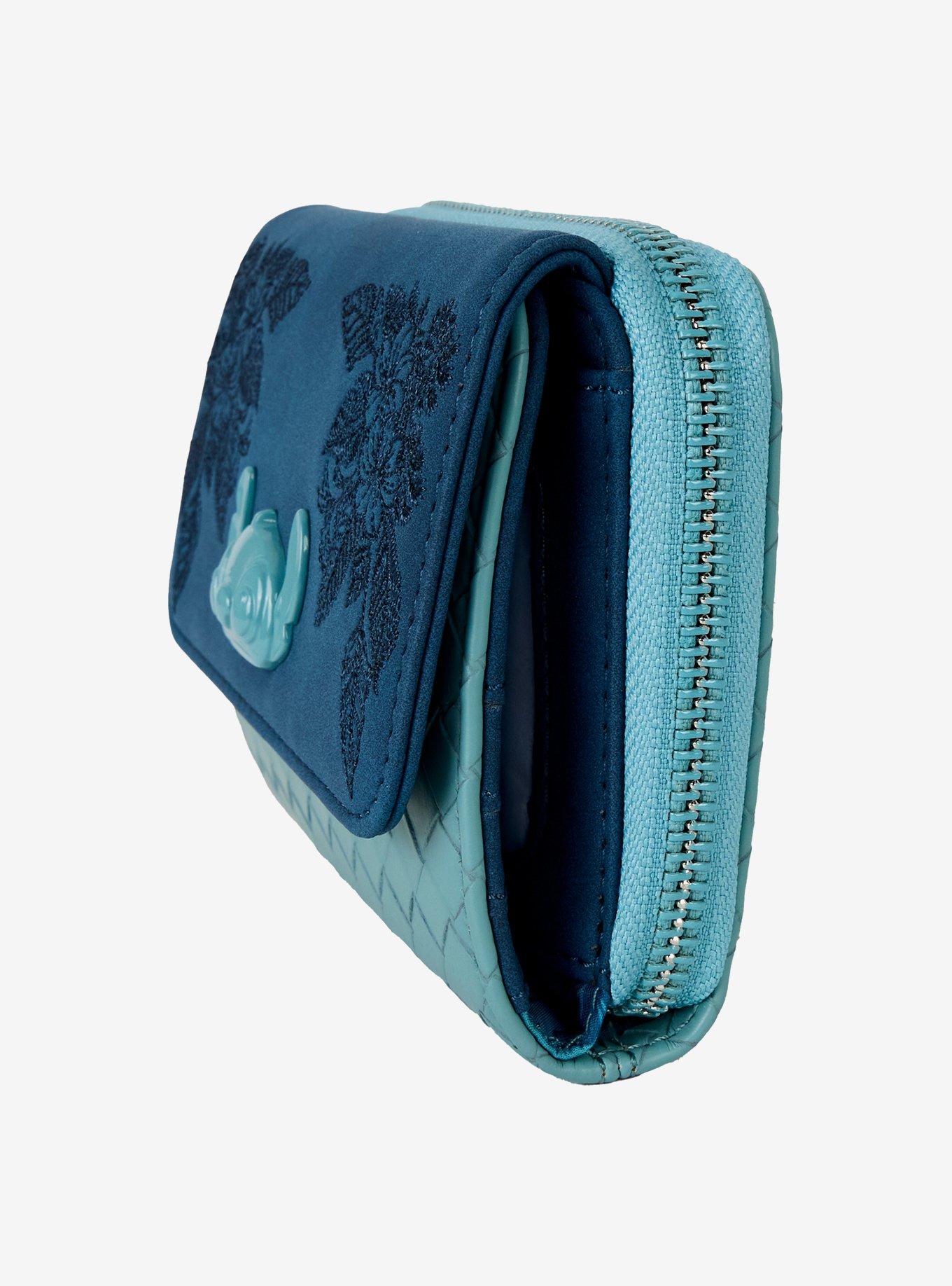Loungefly Disney Lilo & Stitch Floral Embroidered Wallet, , alternate