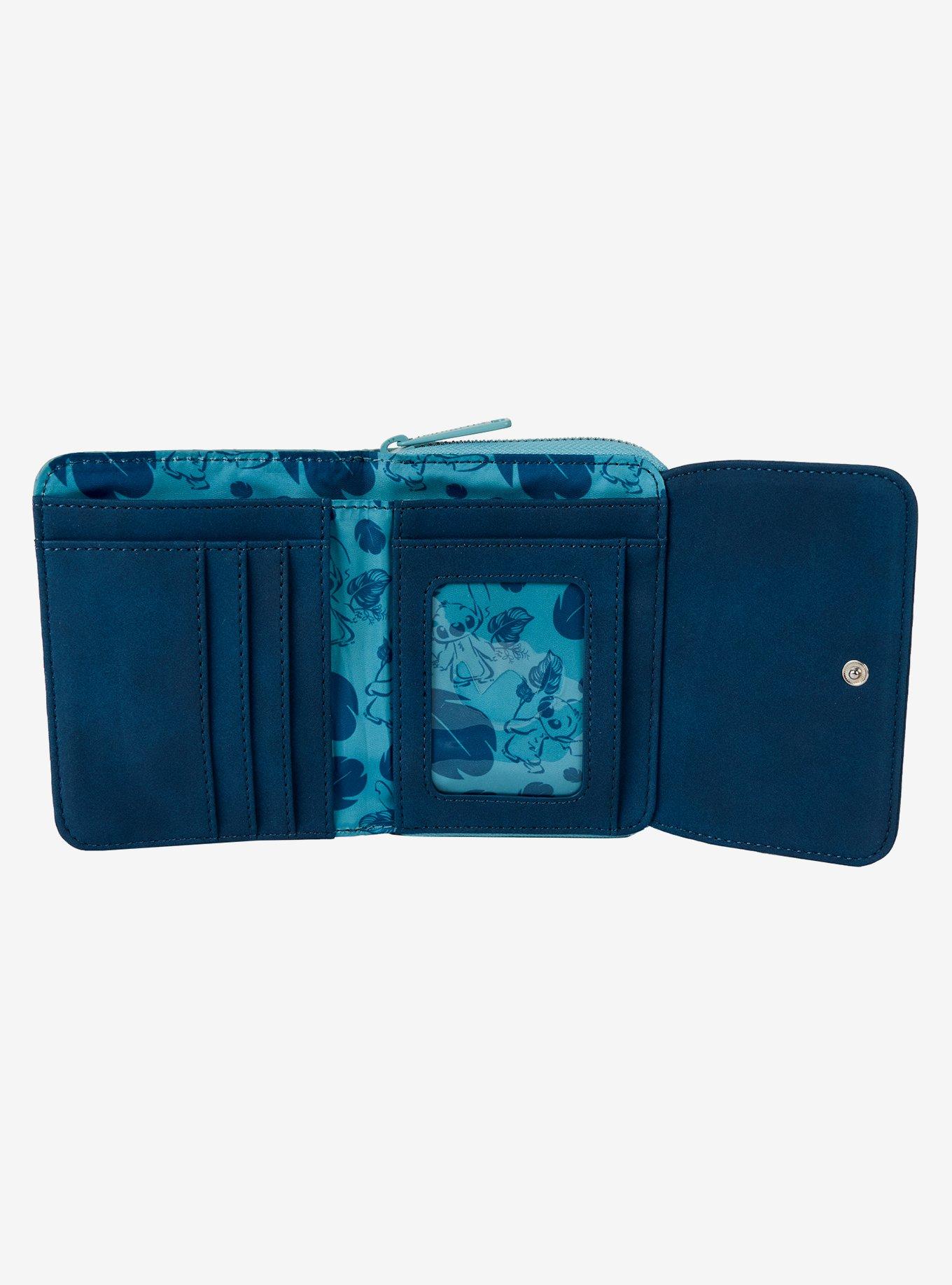 Loungefly Disney Lilo & Stitch Floral Embroidered Wallet, , alternate