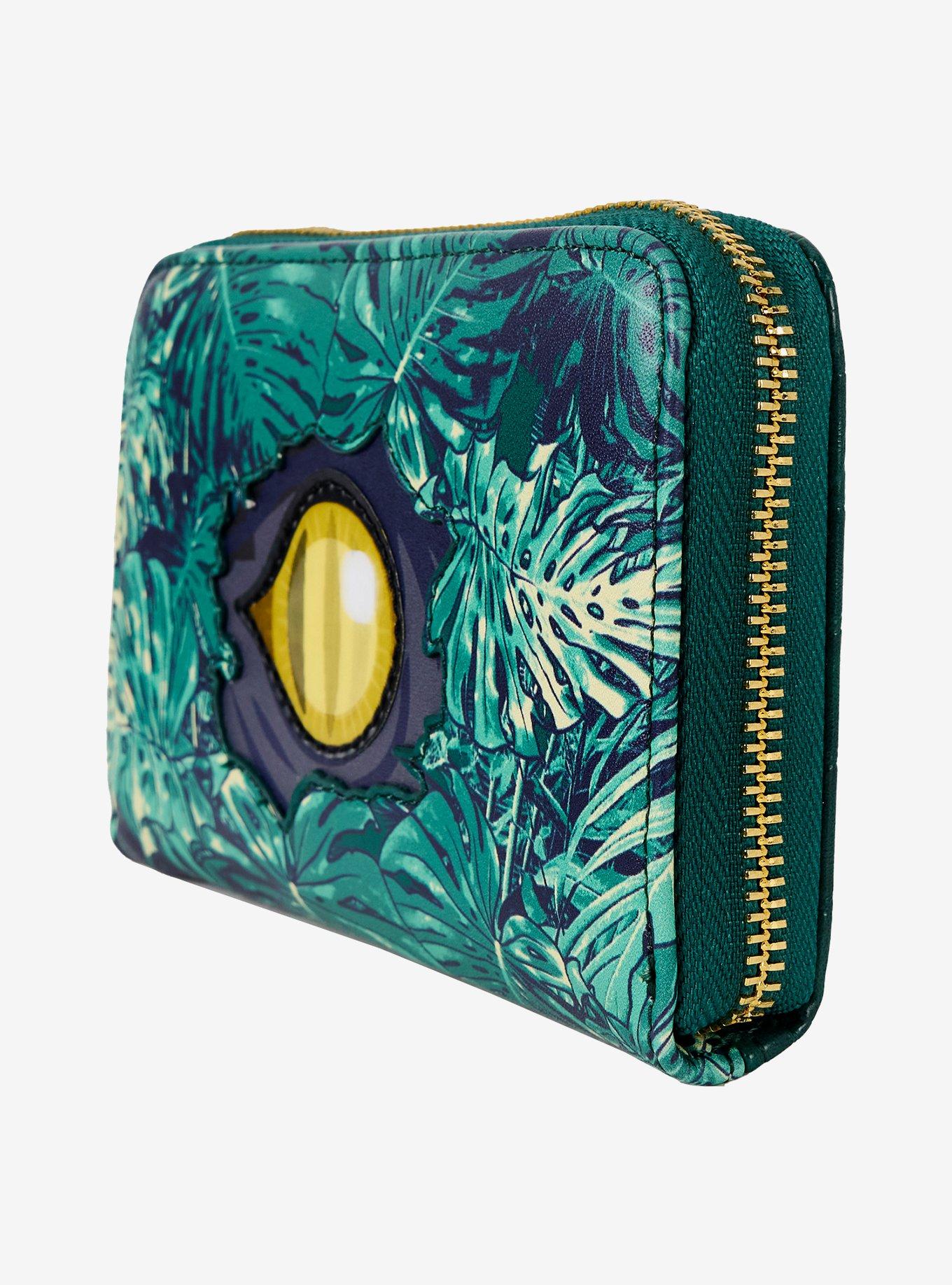 Loungefly Jurassic World Velociraptor Eye Lenticular Small Zip Wallet, , alternate