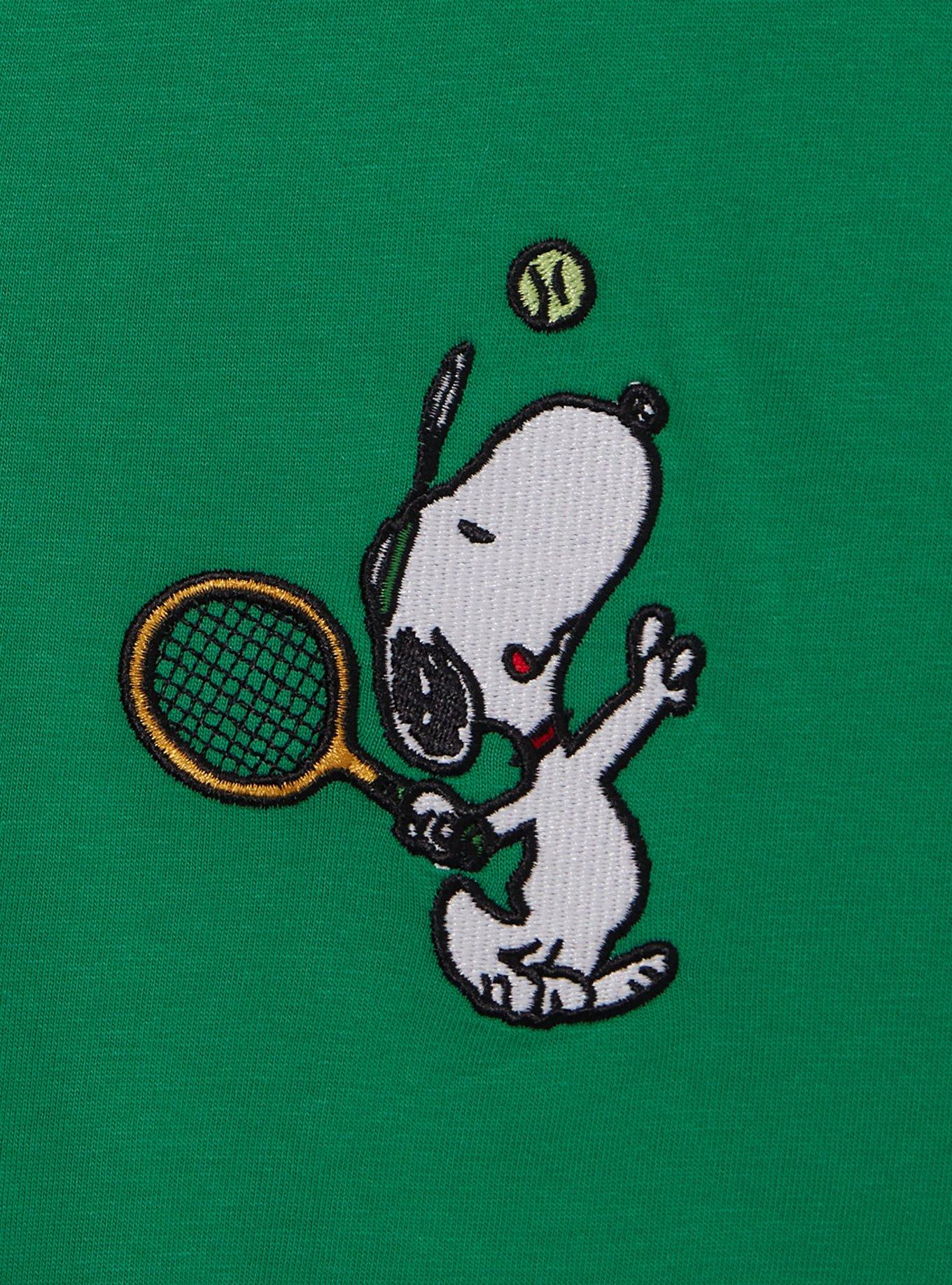 Peanuts Snoopy Tennis Women's Cropped Polo — BoxLunch Exclusive