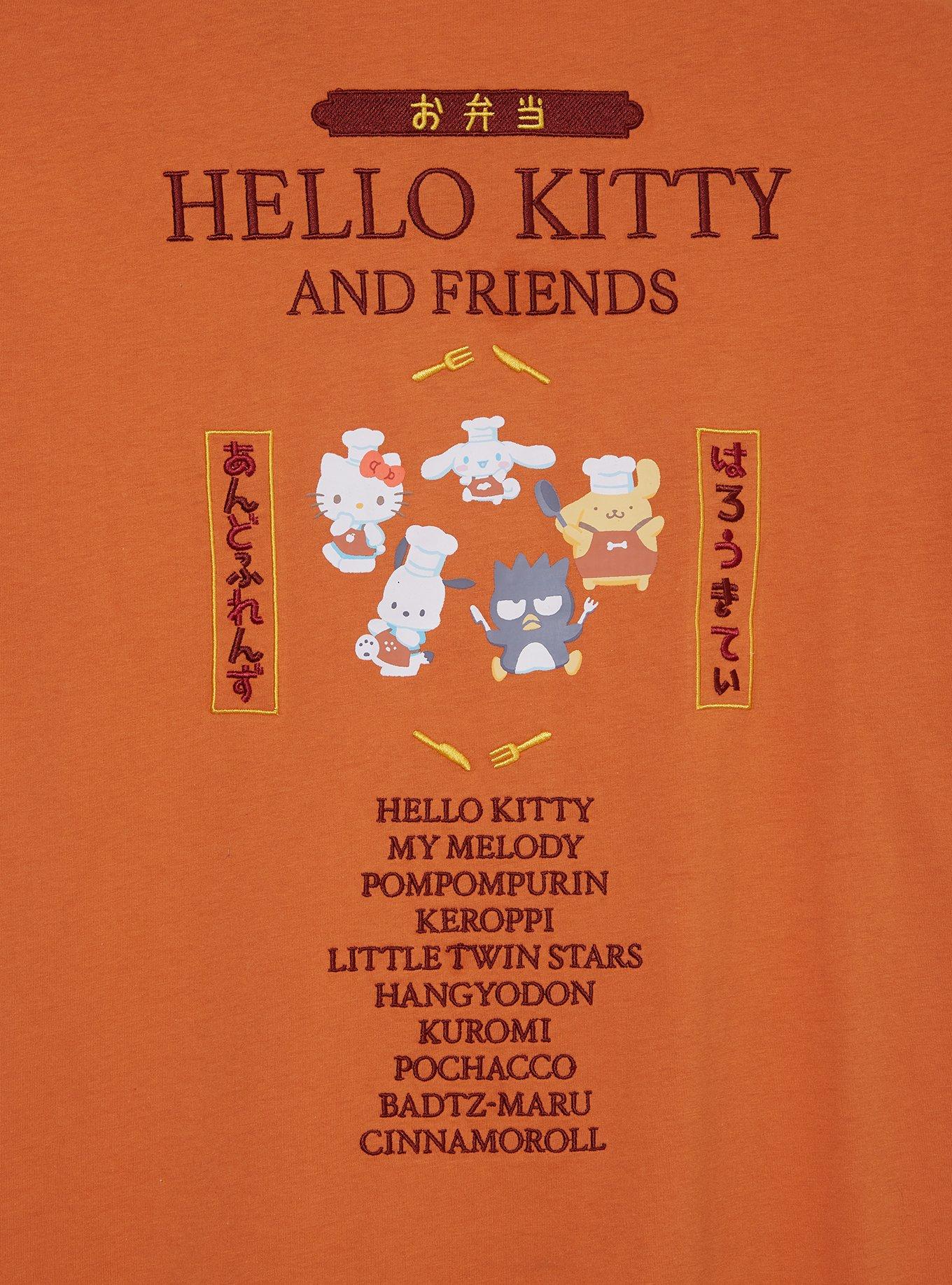 Sanrio Hello Kitty & Friends Bento Box Foods Ringer T-Shirt - BoxLunch Exclusive, BROWN, alternate