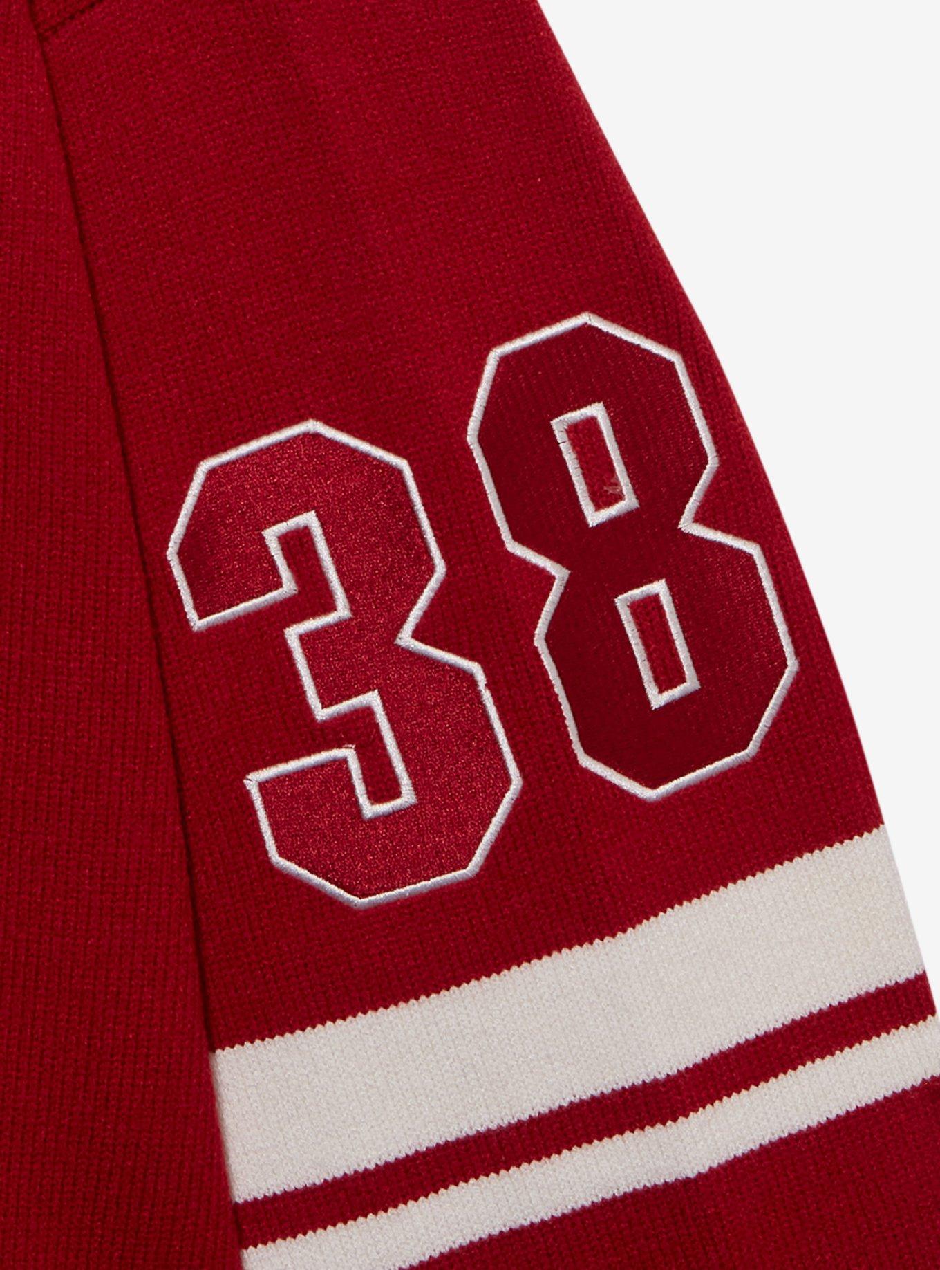 DC Comics Superman Icon Patches Women's Plus Size Cardigan, RED, alternate