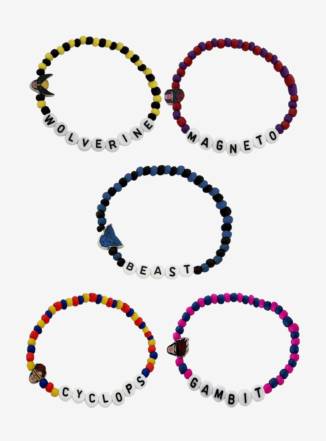 Her Universe Marvel X-Men '97 Heroes Beaded Bracelet Set, , alternate