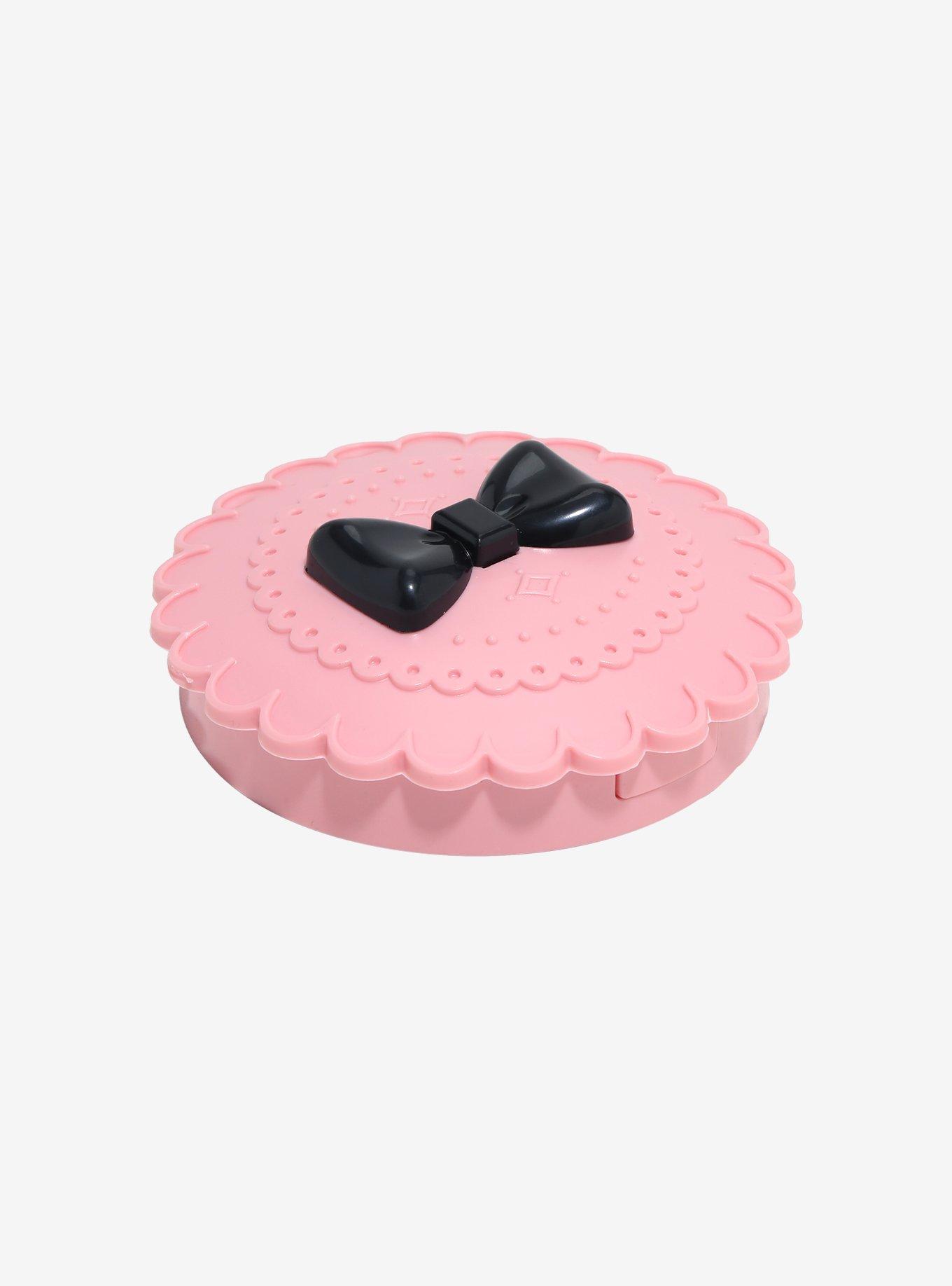 Pink & Black Bow Eyelash Holder, , alternate