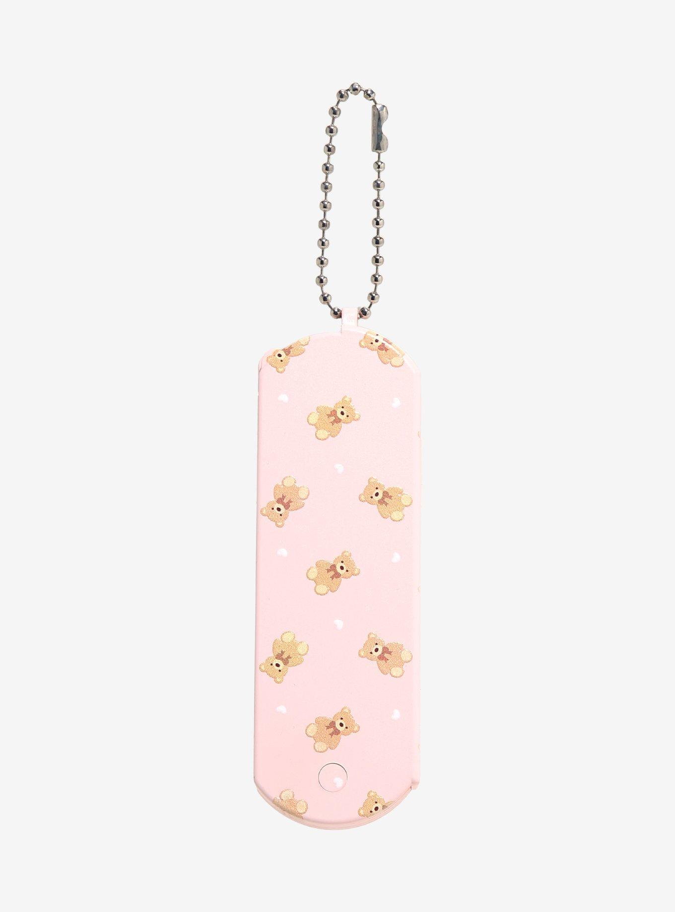 Teddy Bear Travel Hair Comb & Mirror Key Chain, , hi-res