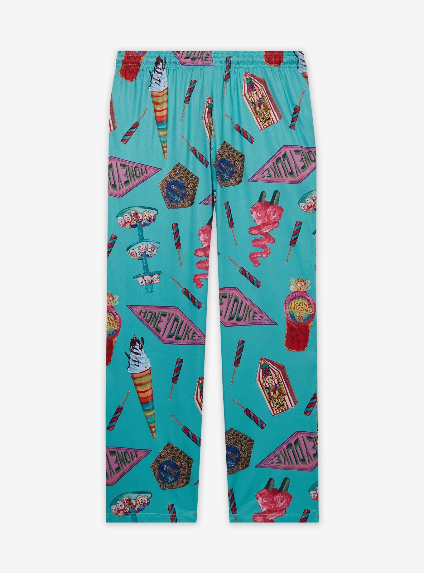 Harry Potter Honeydukes Sweet Treats Allover Print Sleep Pants — BoxLunch Exclusive, , hi-res