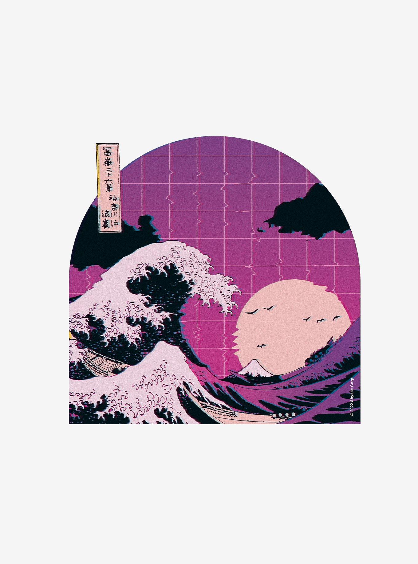 Hokusai Great Wave Vapor Black Make Up Bag, , hi-res